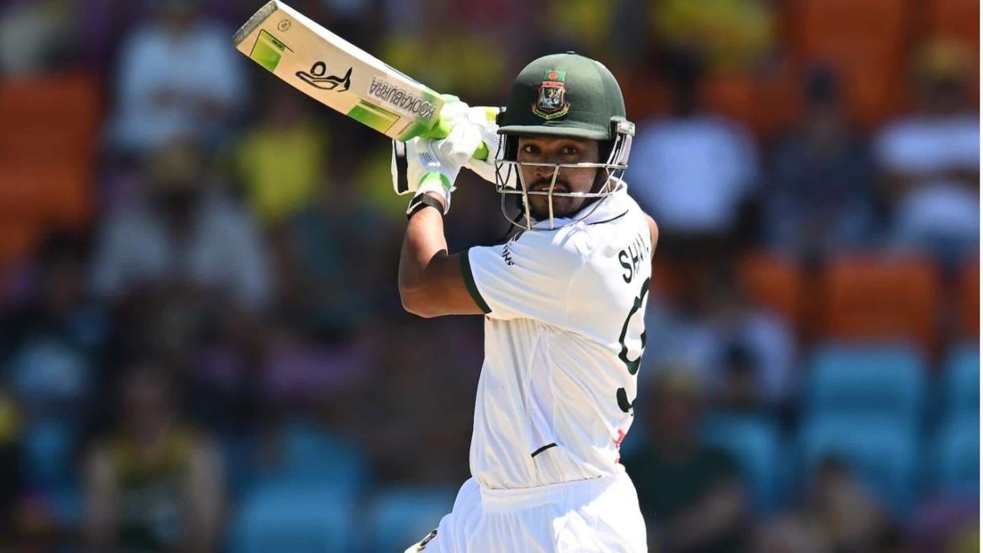Darwin Test: Najmul Hossain Shanto slams his seventh half-century