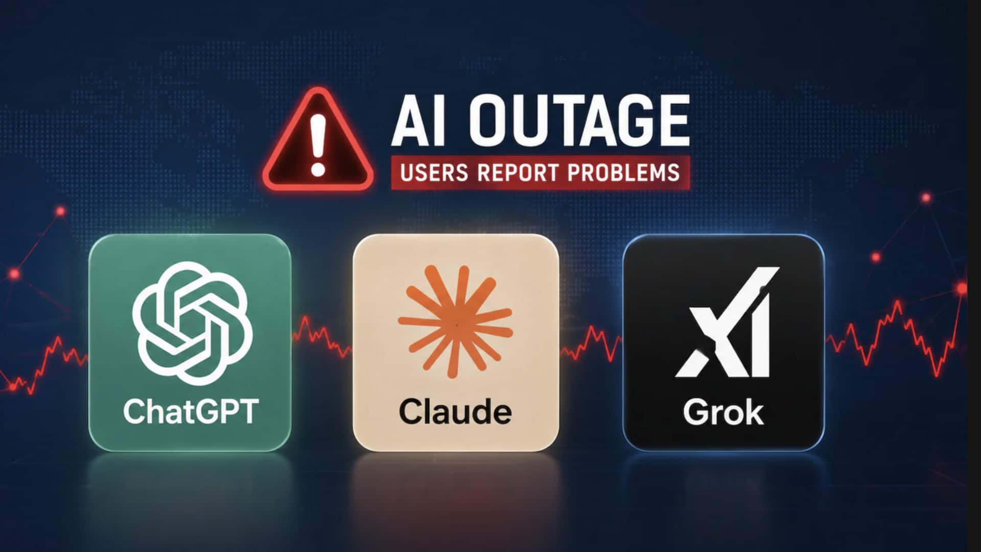 ChatGPT, Claude and Grok hit by simultaneous outages