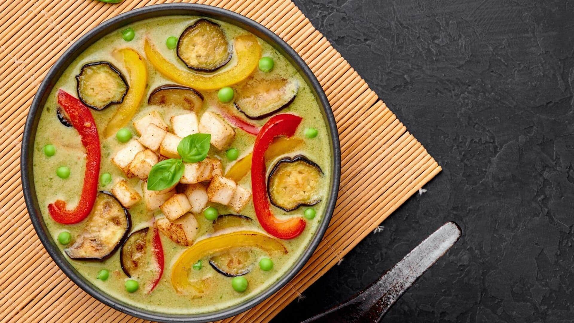 Try this Thai green curry with quinoa recipe at home