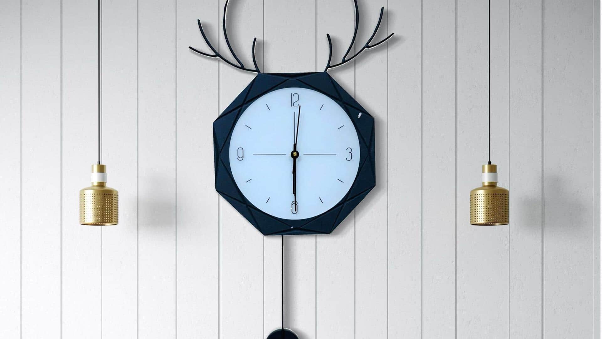 Replace boring wall clocks with bold ones for home makeover