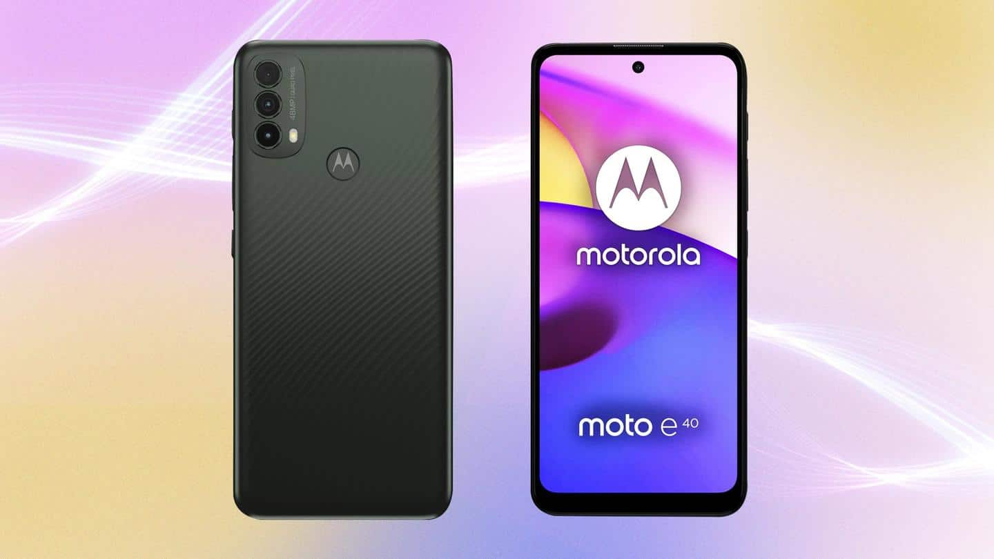 Moto E40's latest leak corroborates previously leaked specifications