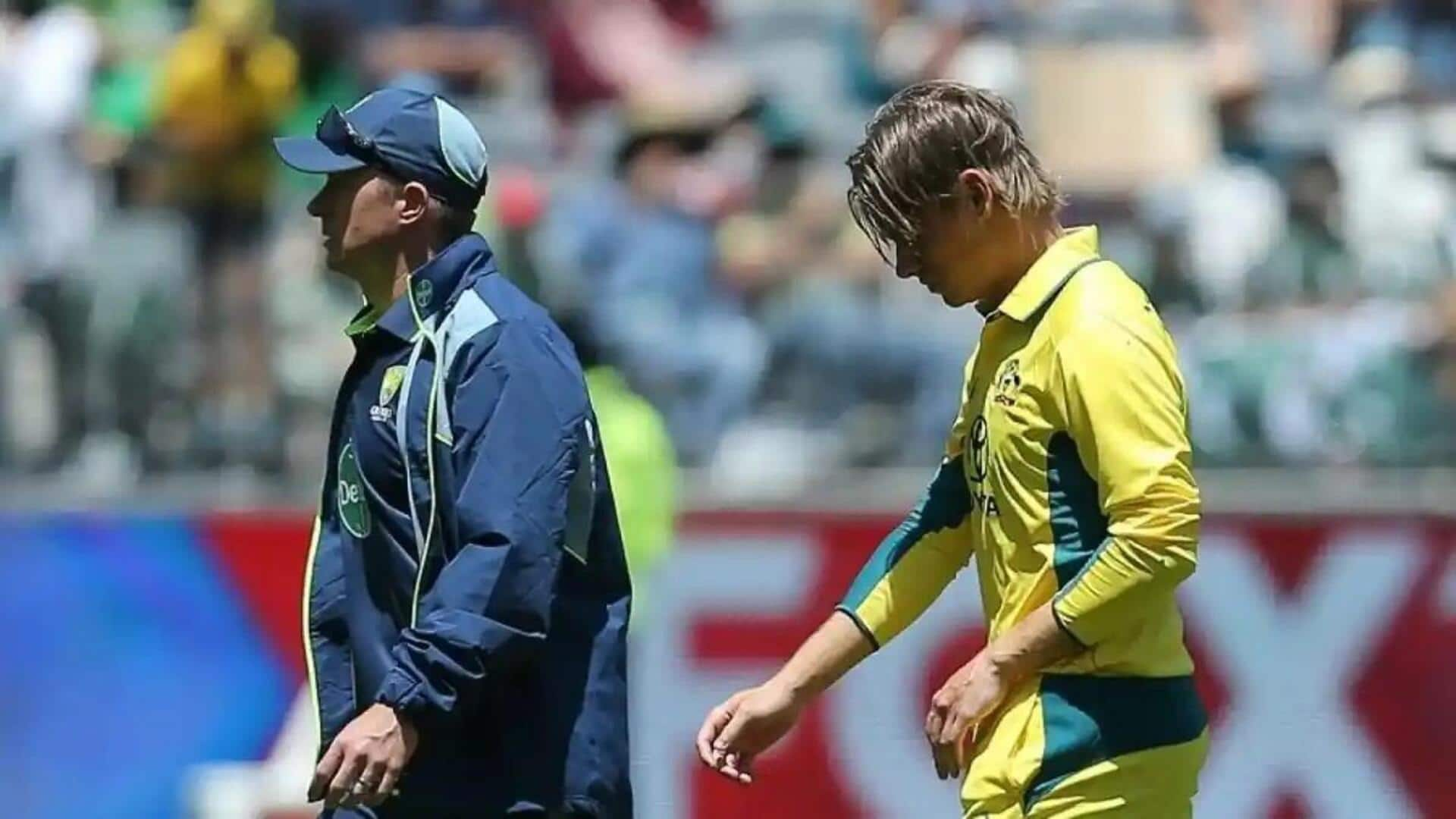 Australia's Cooper Connolly ruled out of T20I series against Pakistan