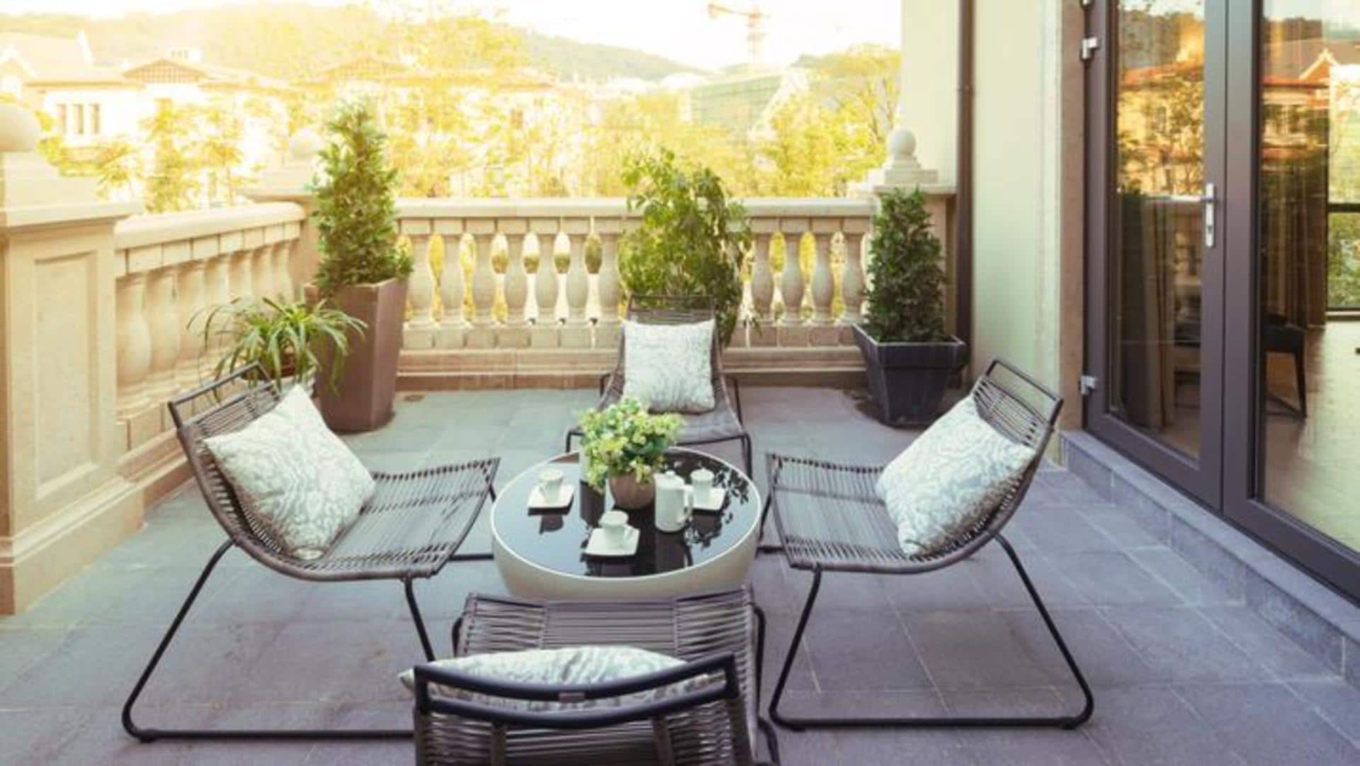 Here's how you can maintain a neat and clean balcony