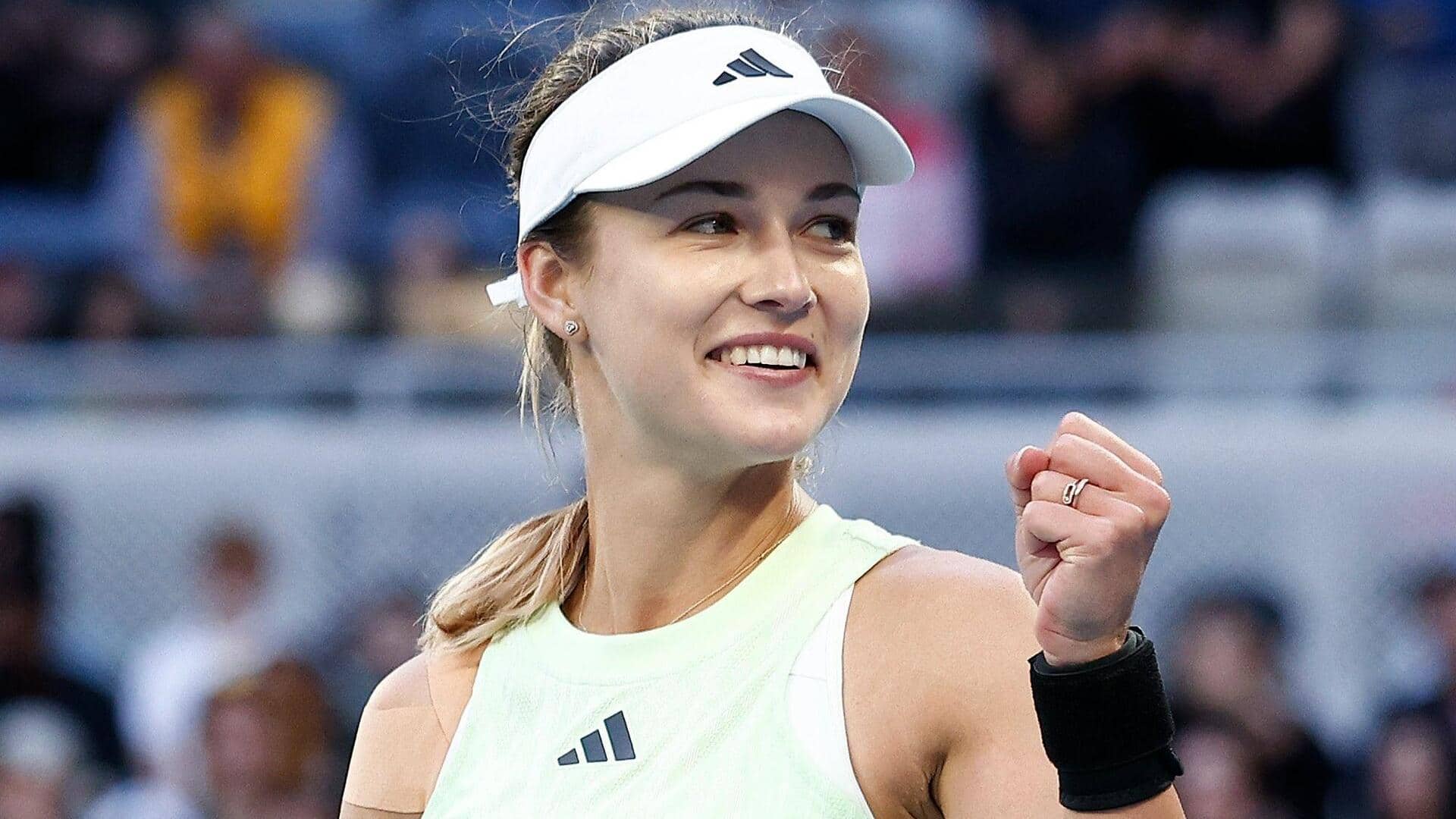 Australian Open: Anna Kalinskaya reaches her first Grand Slam quarter-final