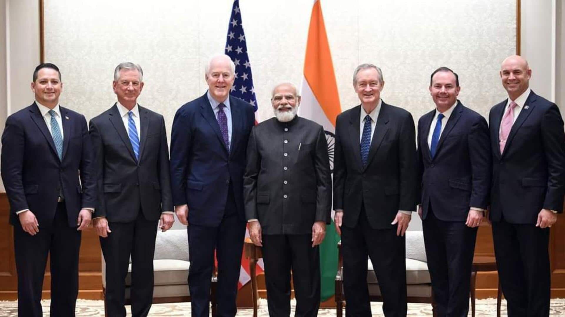 PM Modi meets US Congressional delegation, including Nancy Pelosi