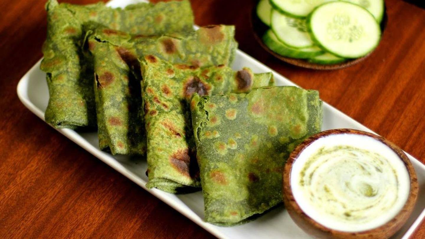 Methi and Palak Paratha Methi and Palak Paratha
