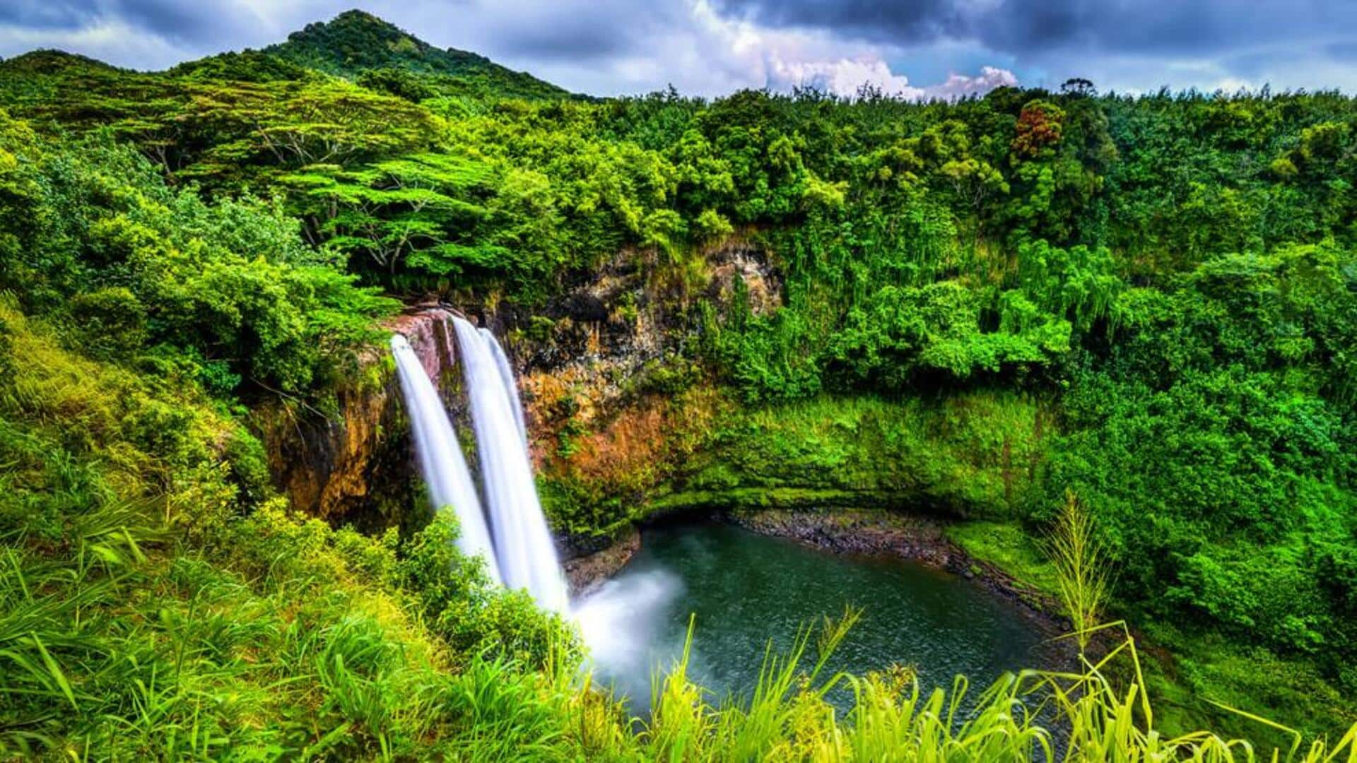 Head over to Kauai's majestic waterfalls