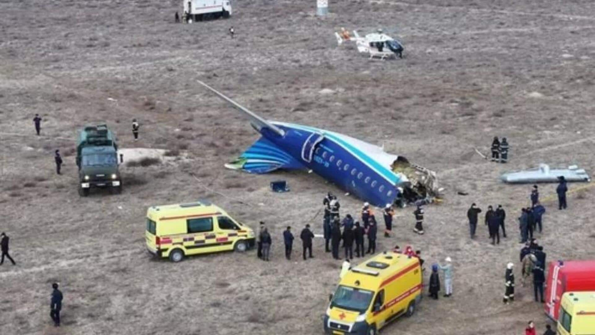 Azerbaijan Airlines plane crashes in Kazakhstan, 25 survive