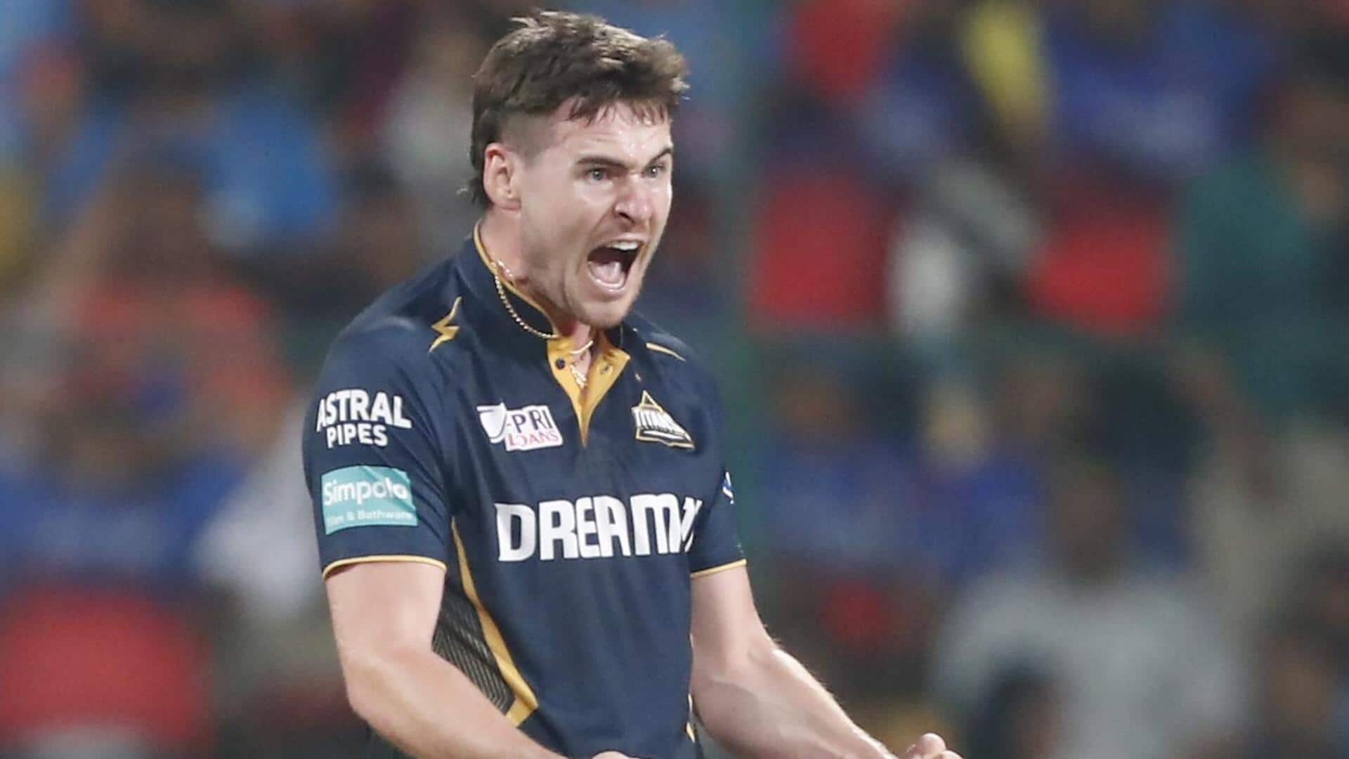 Joshua Little claims his maiden four-wicket haul in IPL: Stats