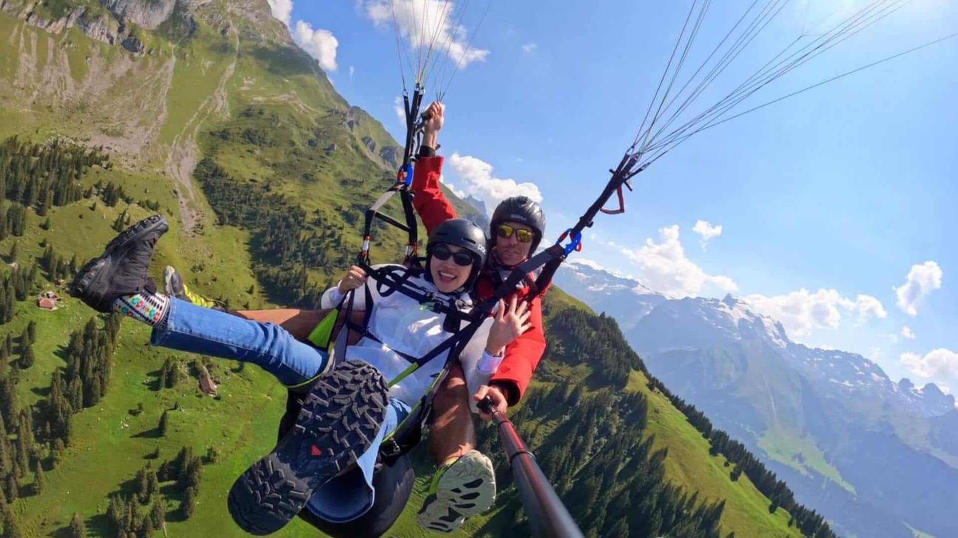 Paragliding over Lauterbrunnen valley is on every adventurer's bucket list