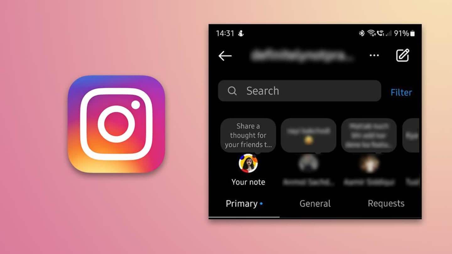 Instagram's new 'Notes' feature lets users share thoughts in short