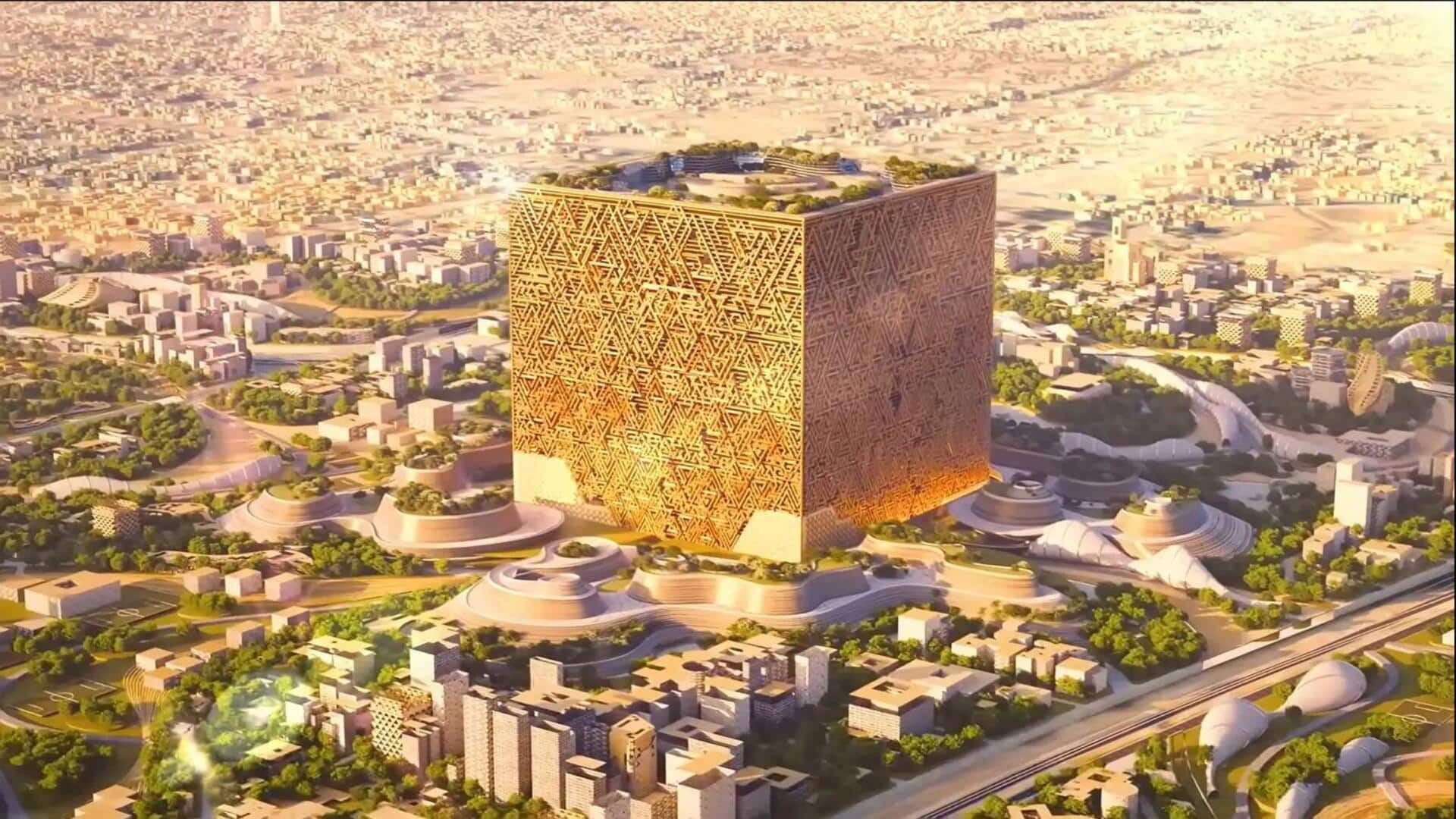 What's special about Saudi's $50B building, a 400m cube  