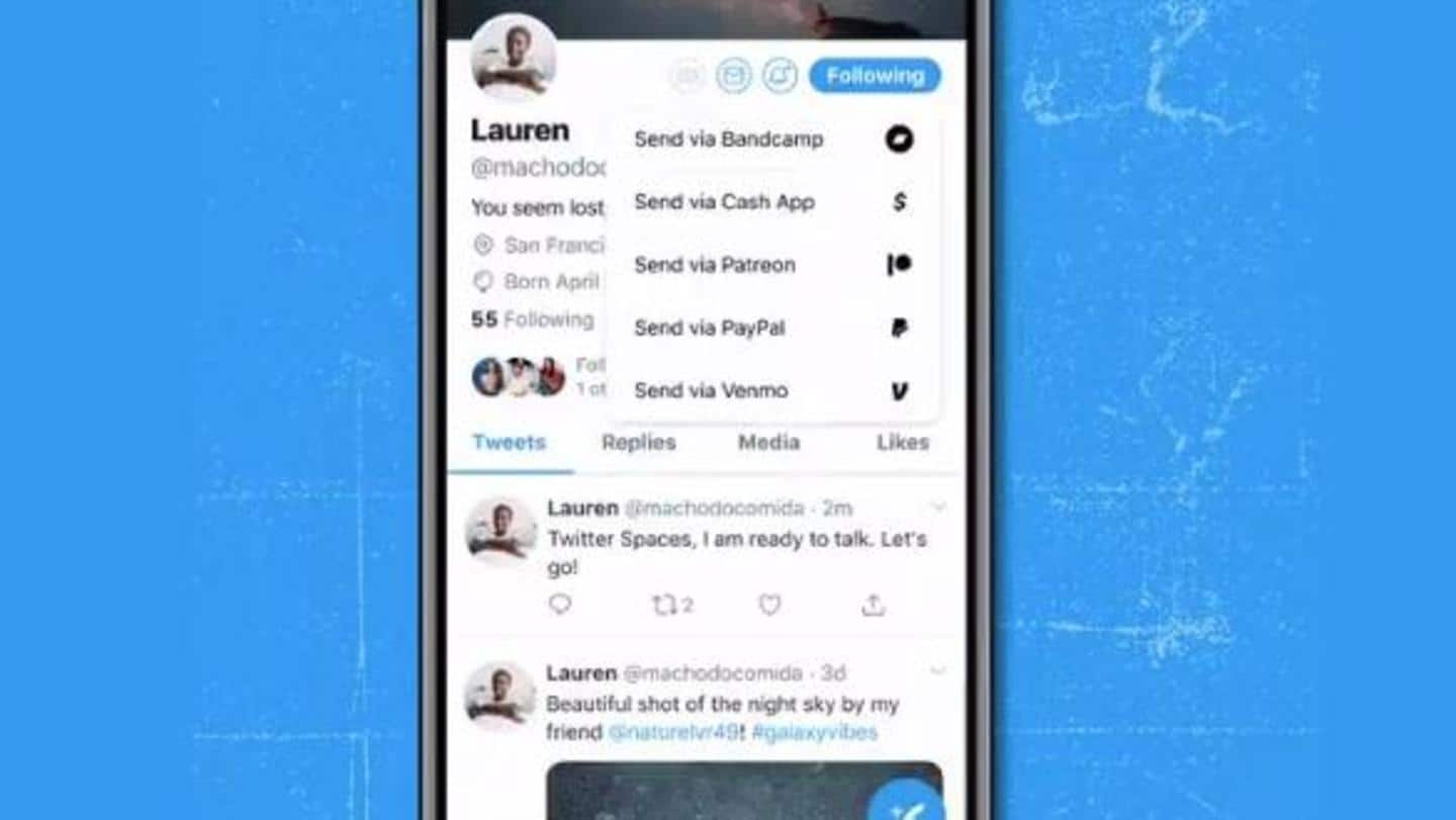 Twitter introduces Tip Jar; allows users to tip favorite accounts