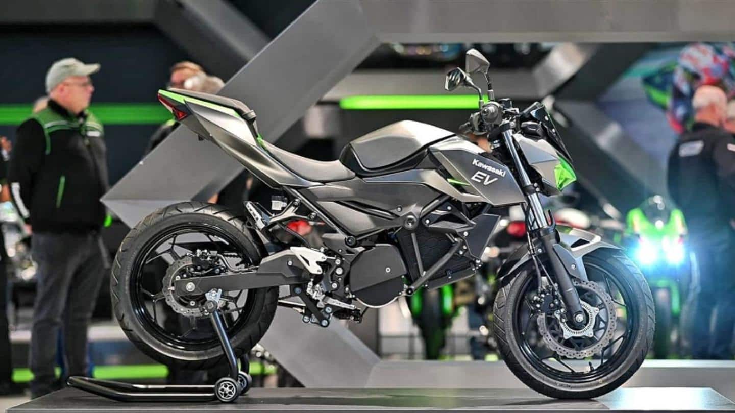 Kawasaki's all-electric motorcycle breaks cover at Intermot 2022: Check features