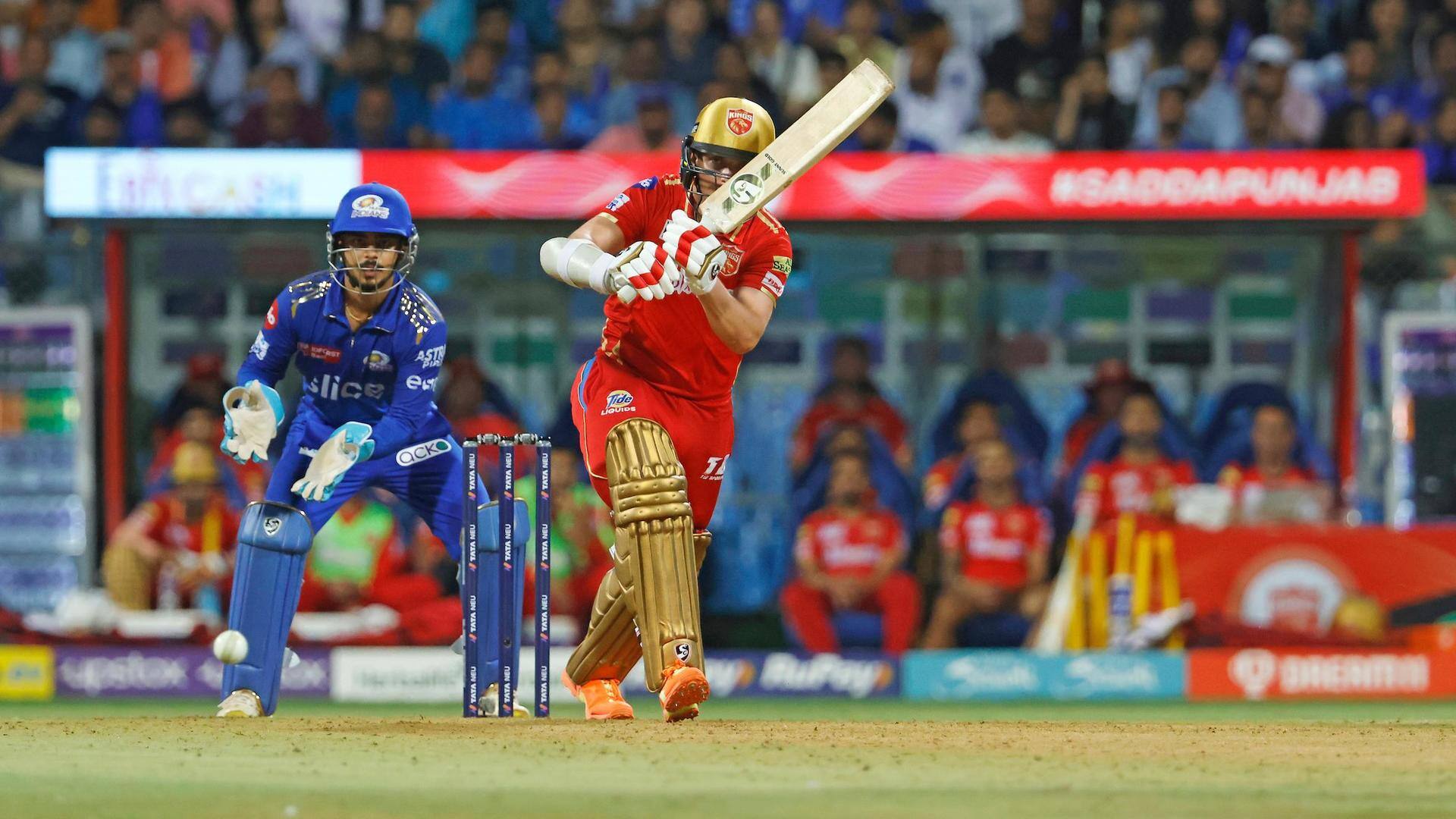 IPL 2023: Punjab Kings smash 214/8 versus Mumbai Indians