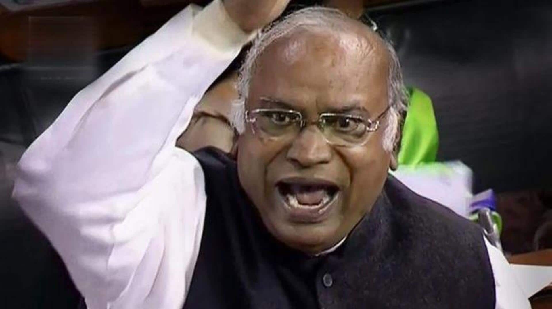 'Chup baith..': Kharge loses cool after BJP MP interrupts speech 