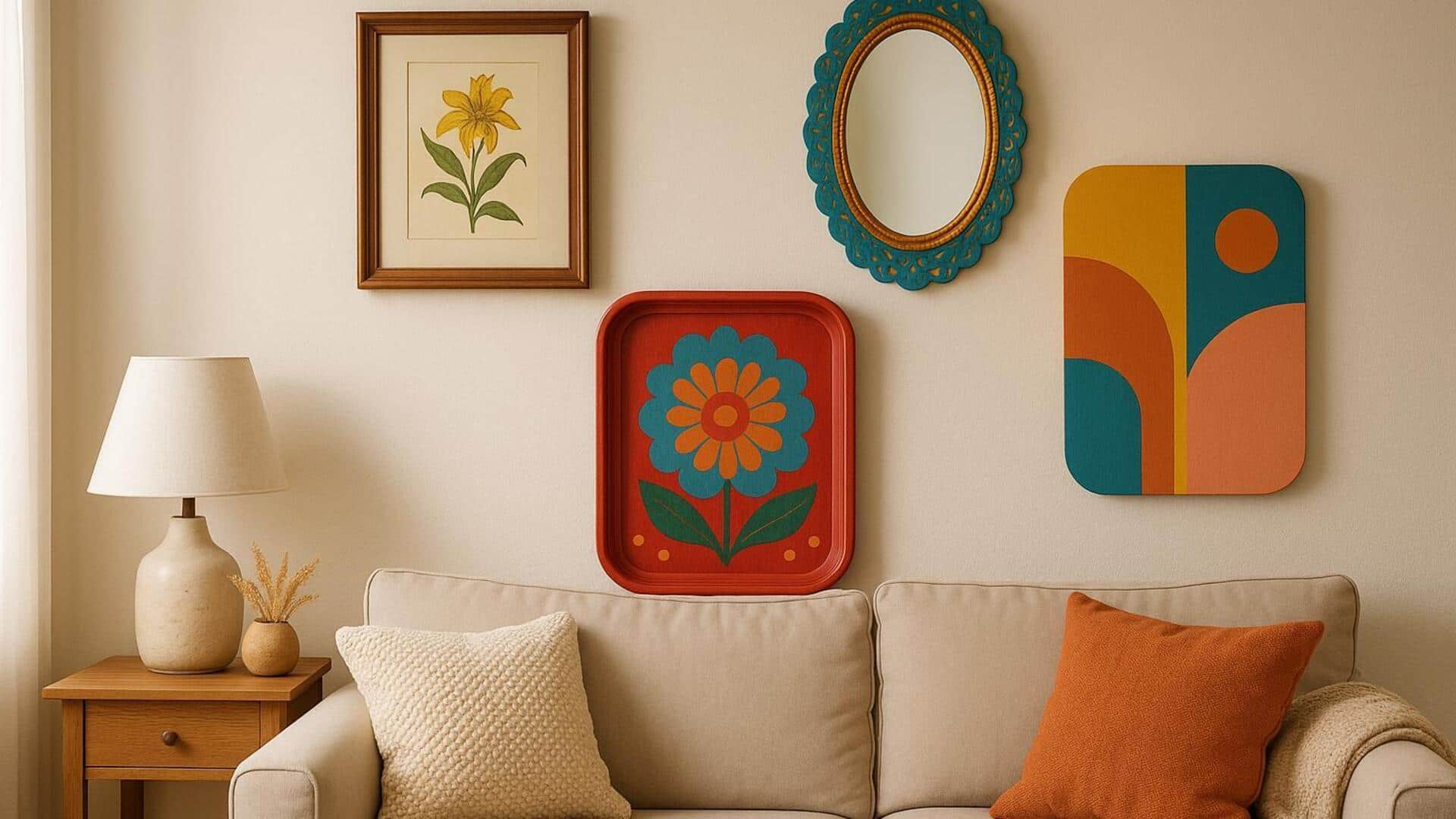 Want to revamp your space? Try retro thrifted wall art