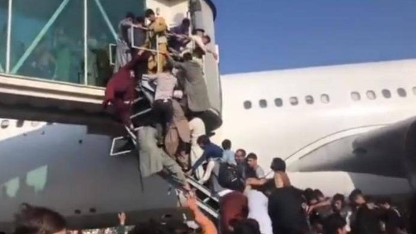 Afghans desperate to leave country; chaos at airport Afghans desperate to leave country; chaos at airport