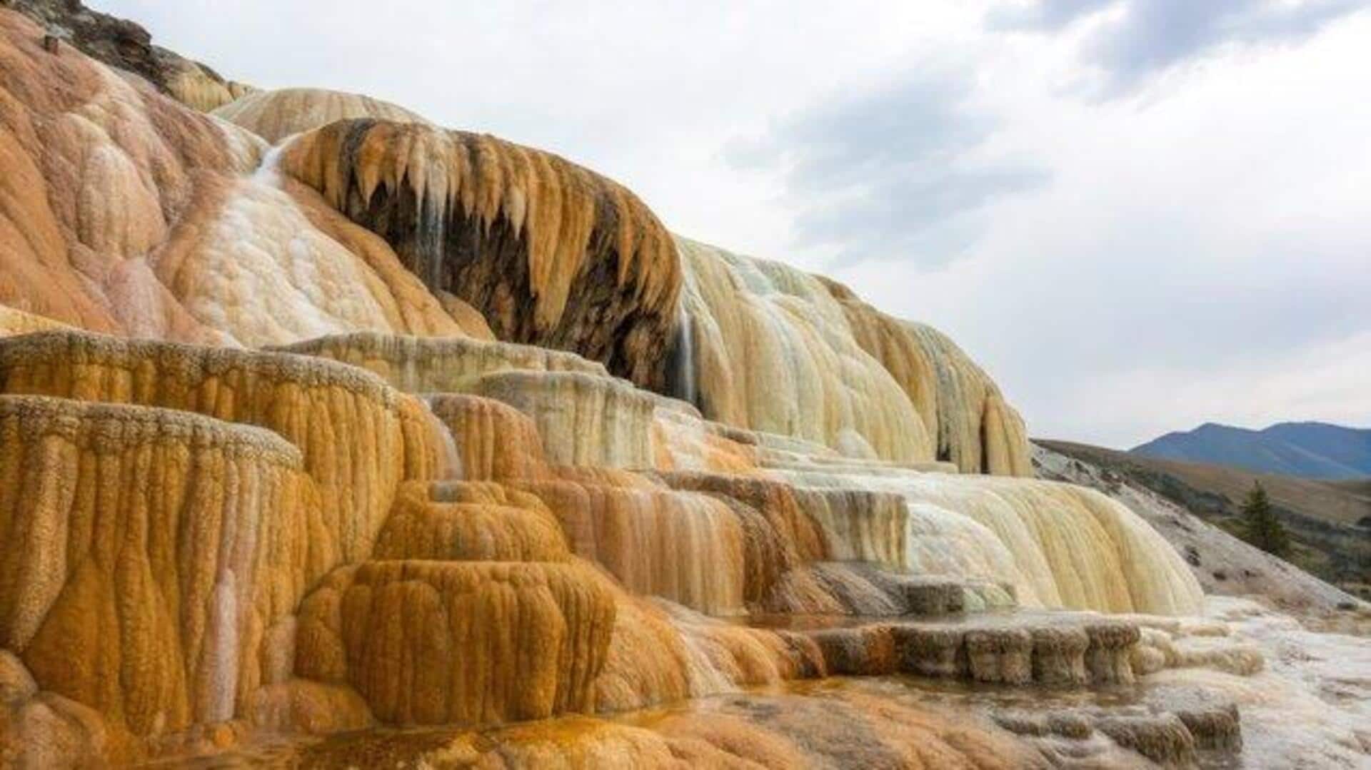 What exactly are petrified waterfalls?