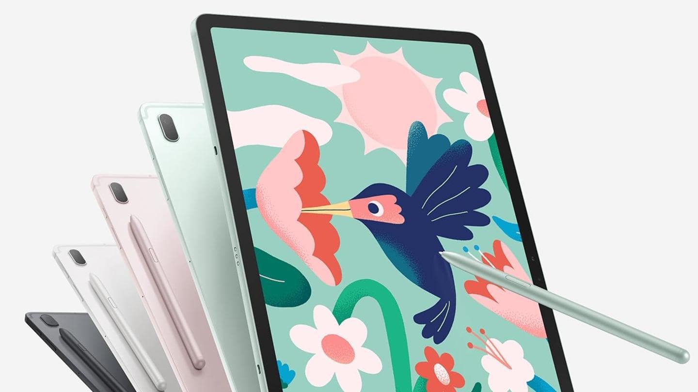 The Galaxy Tab S7 FE offers S Pen support The Galaxy Tab S7 FE offers S Pen support