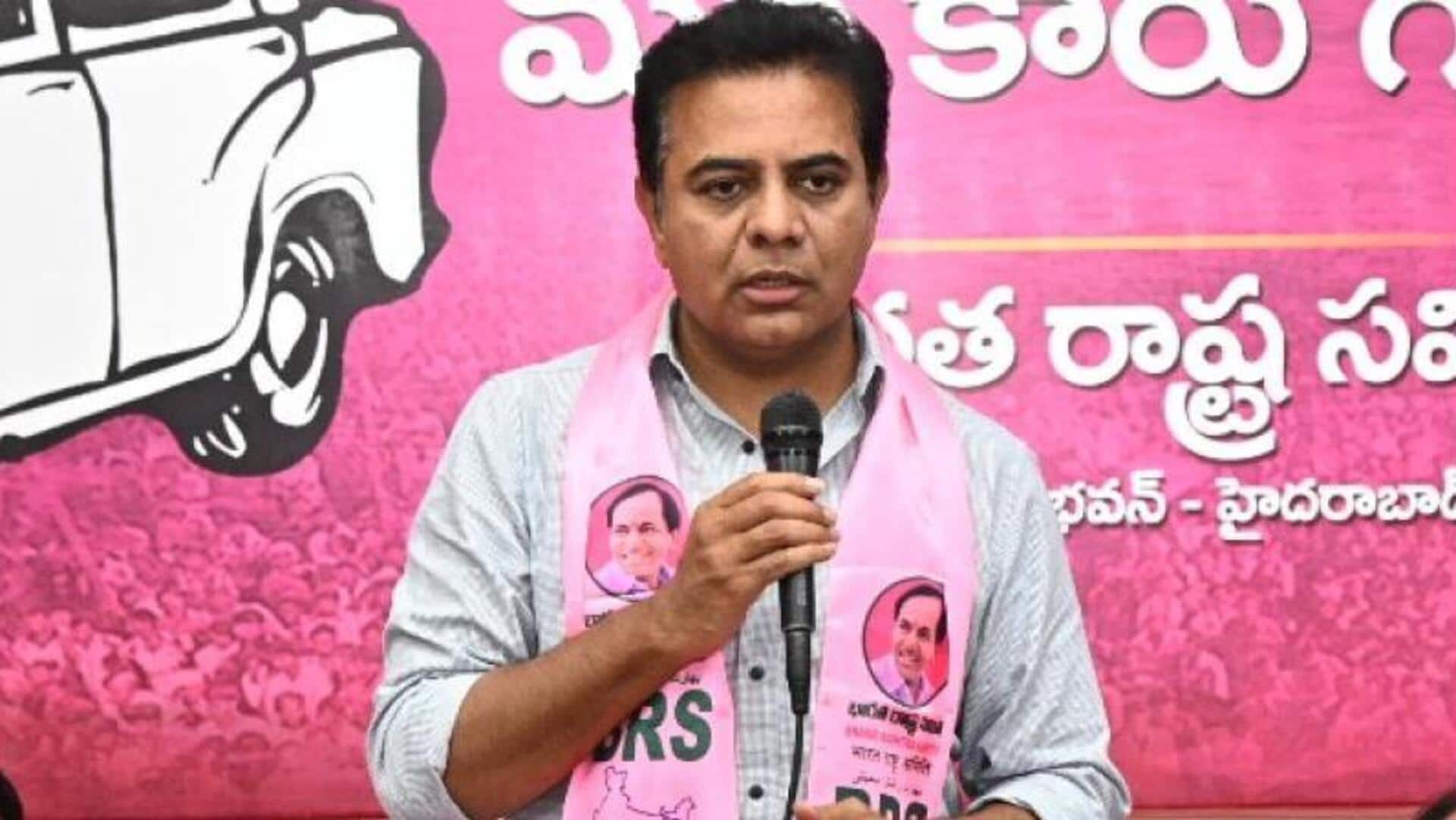 Phone tapping row: KTR sends legal notice to Congress leaders
