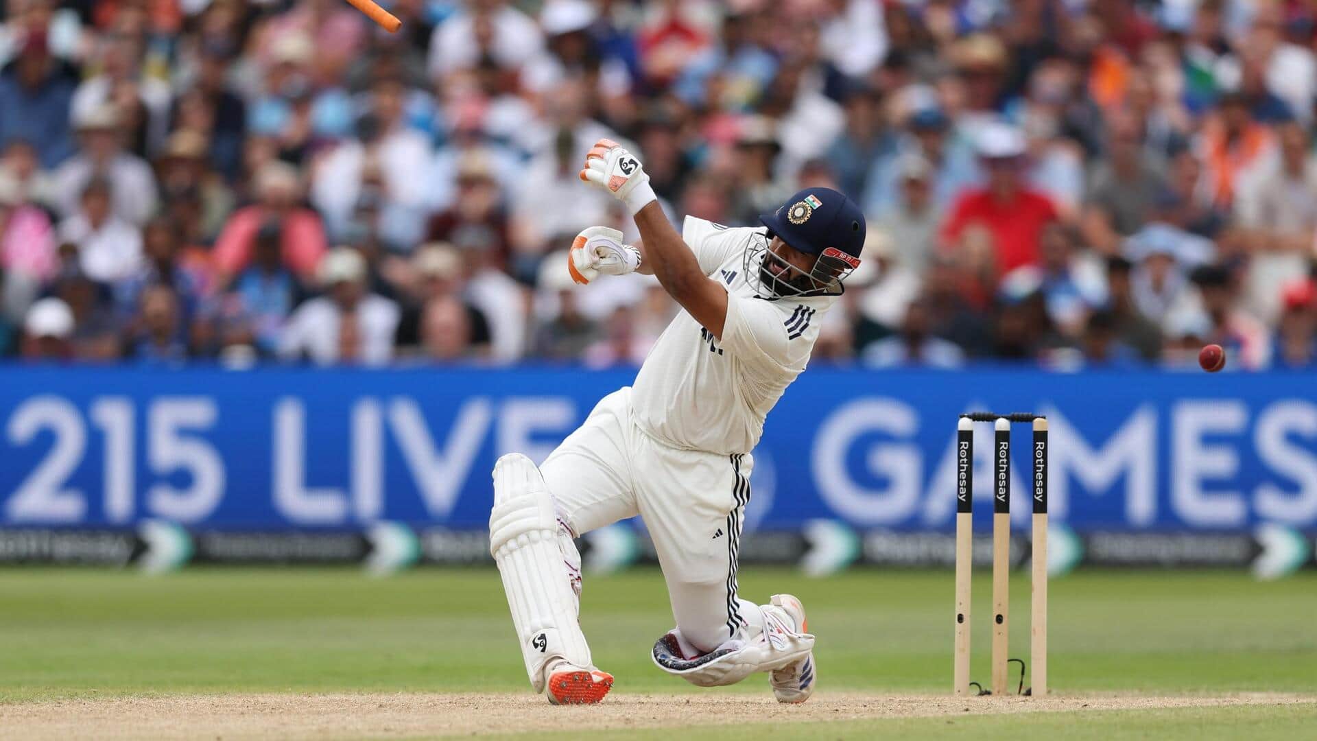 Rishabh Pant entertains fans with 16th Test fifty at Edgbaston Rishabh Pant entertains fans with 16th Test fifty at Edgbaston