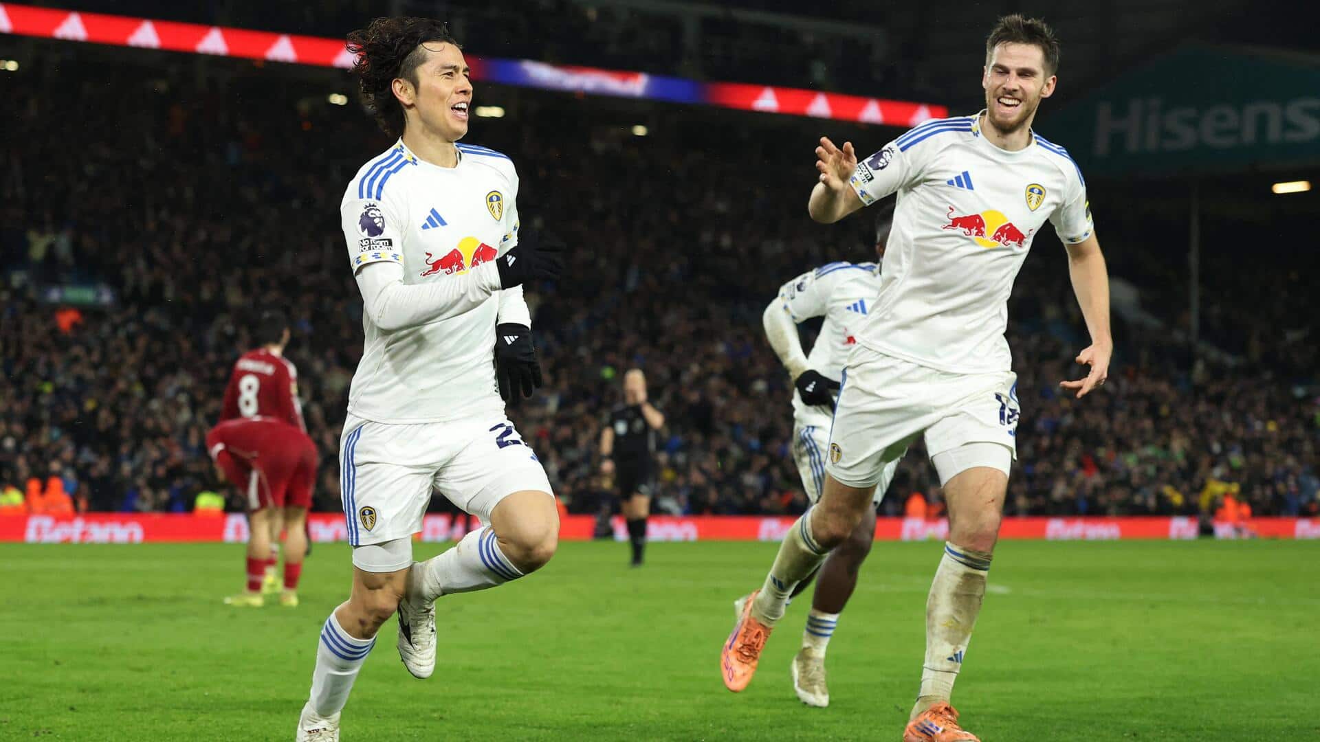 Leeds United hold Liverpool in six-goal thriller: Key stats