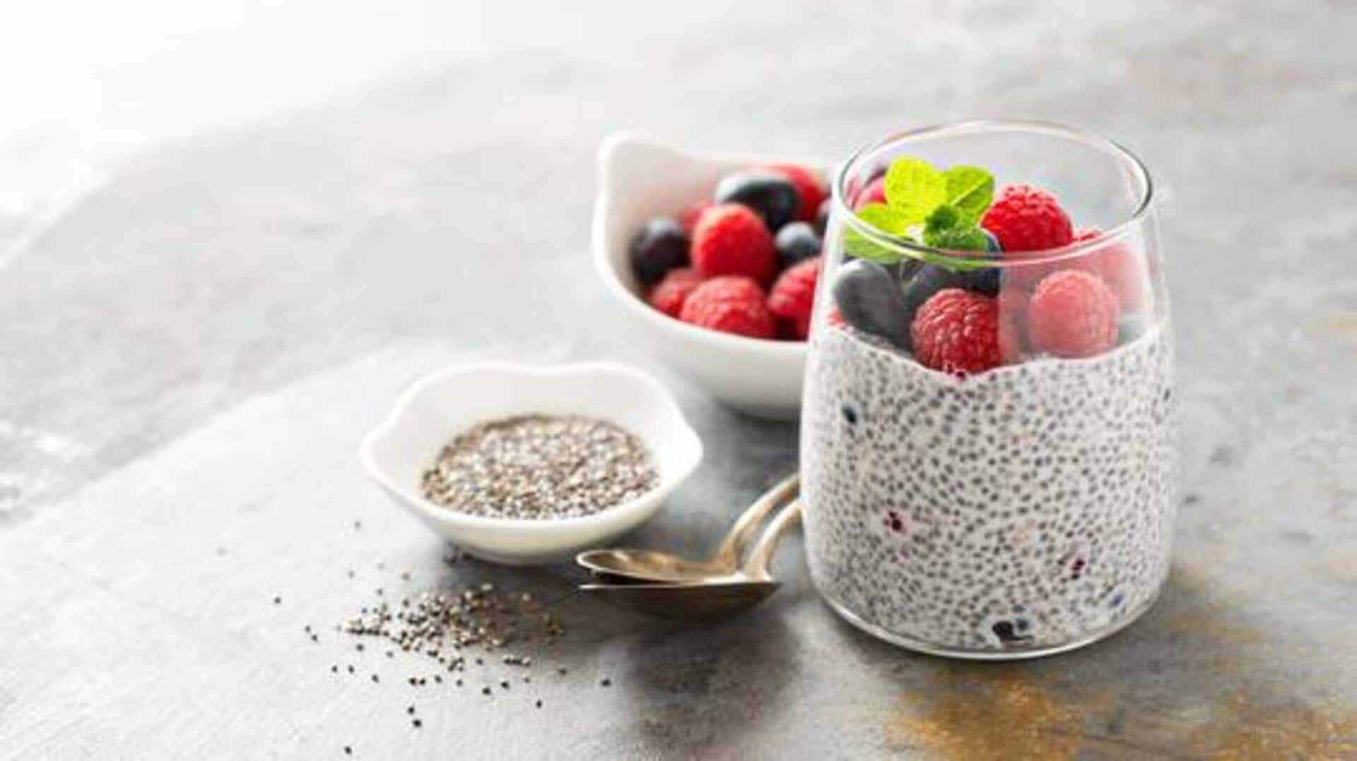 Start your day with oat milk chia pudding 