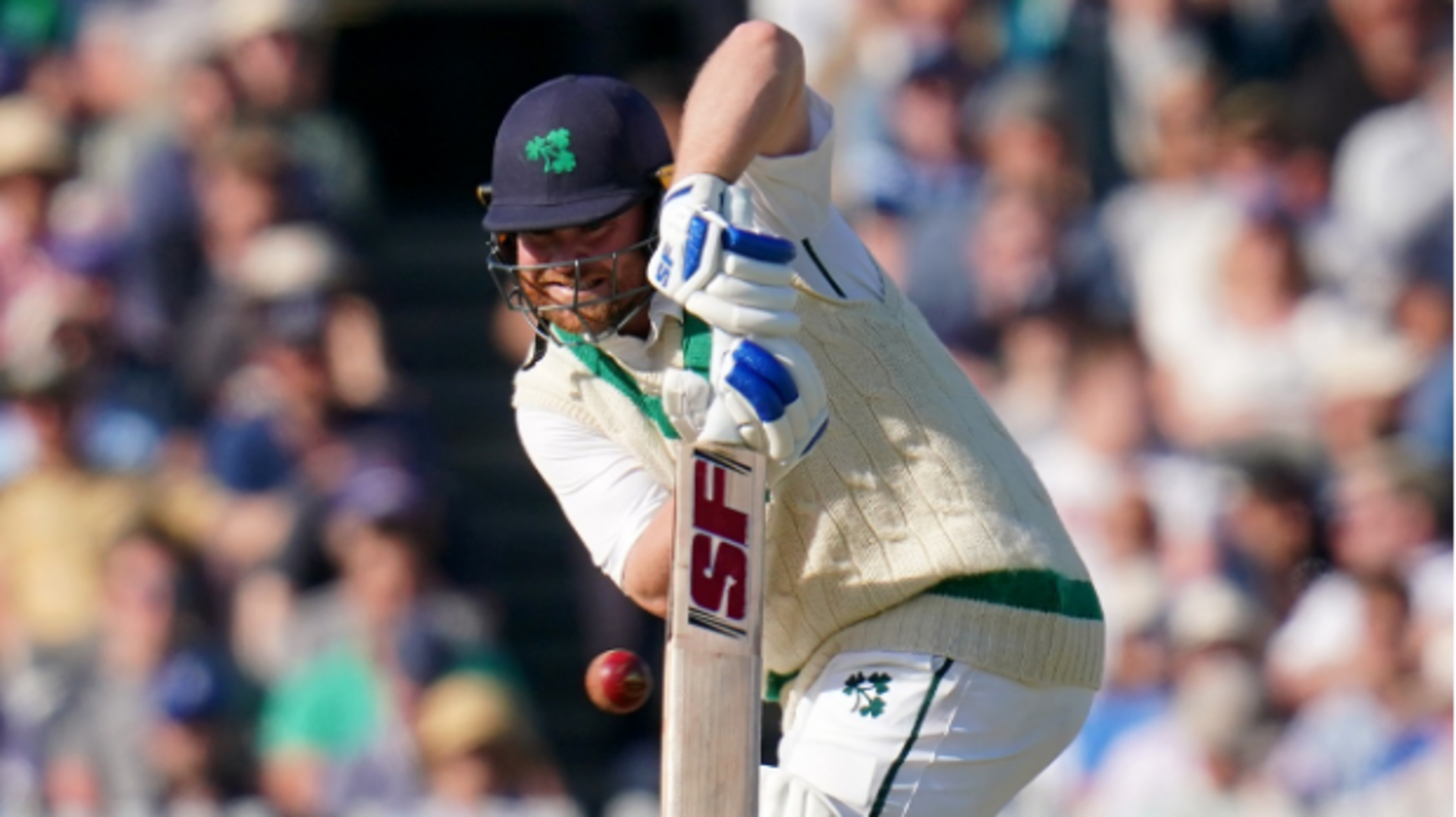 Ireland's Paul Stirling clocks his maiden Test fifty