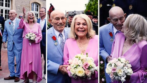 Centenarian US couple, 100 and 96, marry in French town