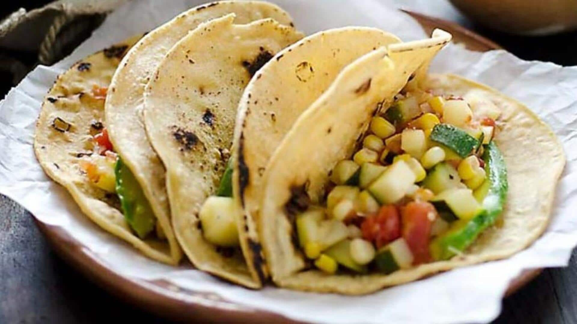 Cook Mexican zucchini corn tacos: A vegetarian delight