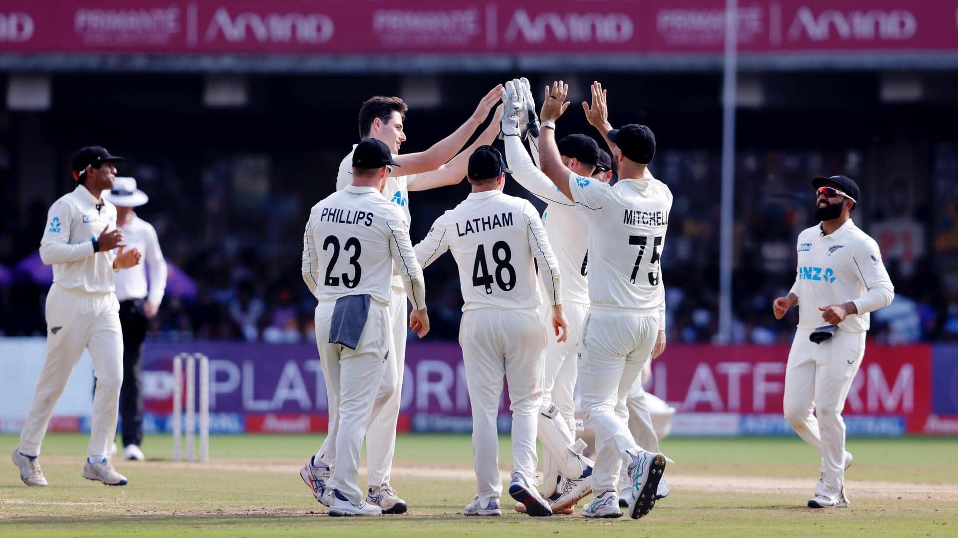 NZ win their first Test in India since 1988: Stats