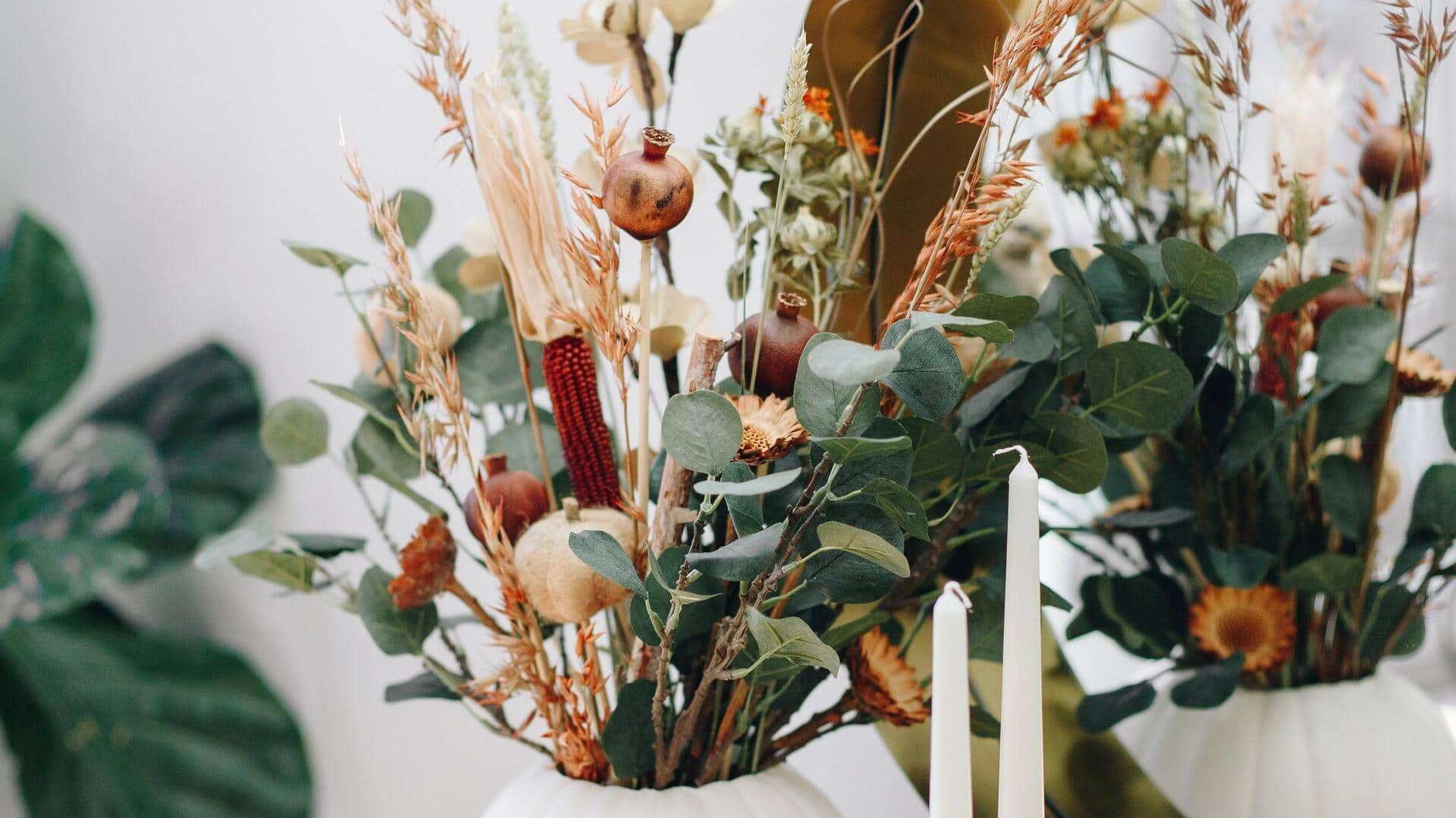 Enhance your room decor with dried florals 