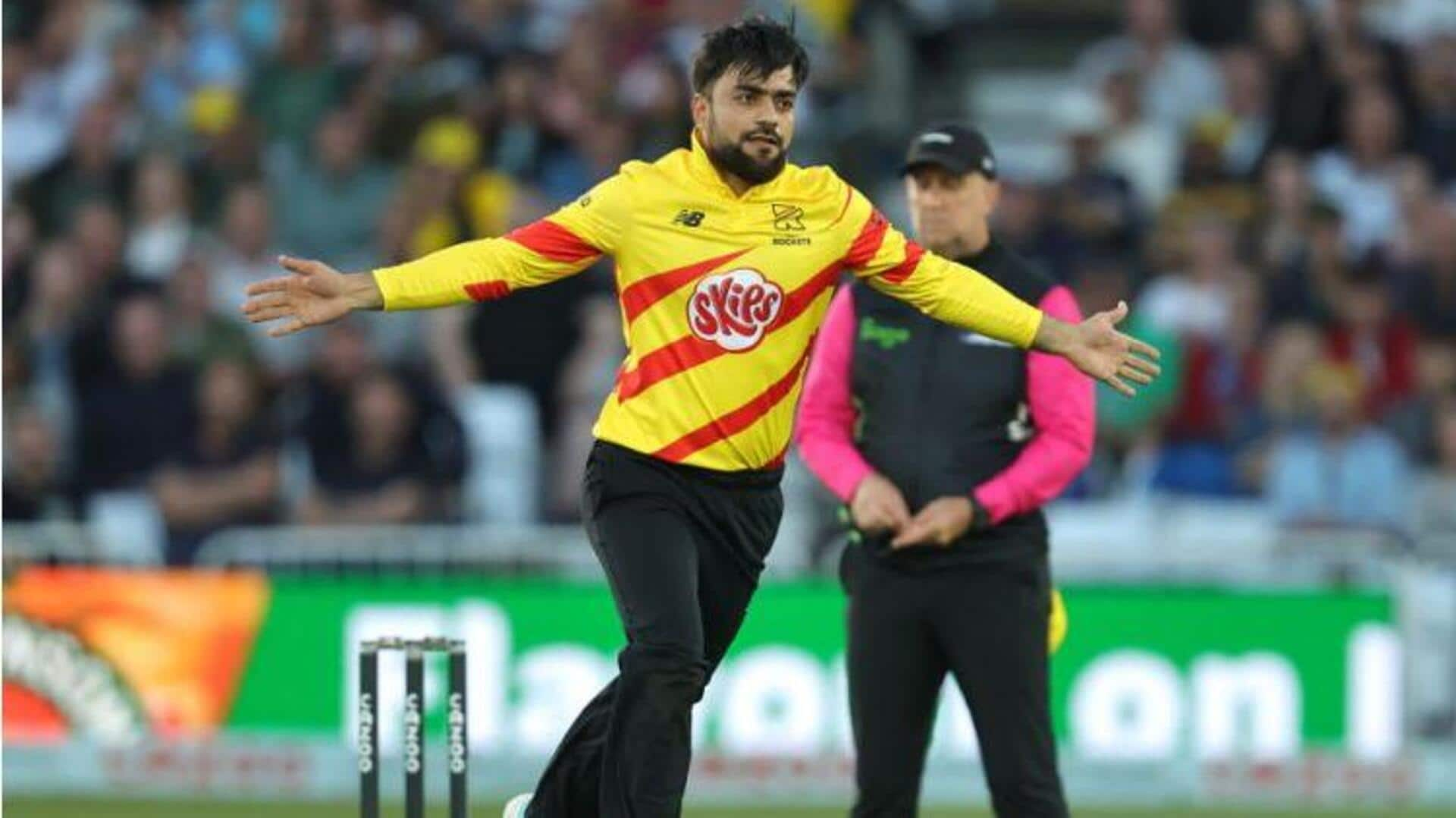 Injured Rashid Khan ruled out midway through The Hundred season