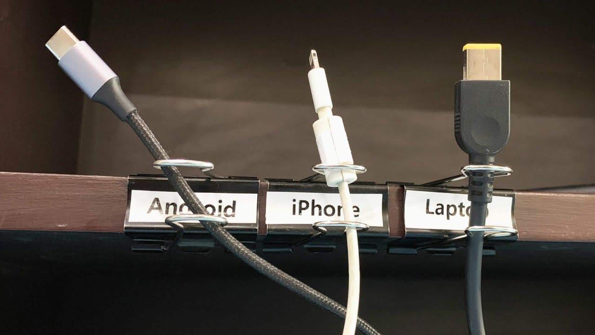 Smart ways to organize your charger cables at home