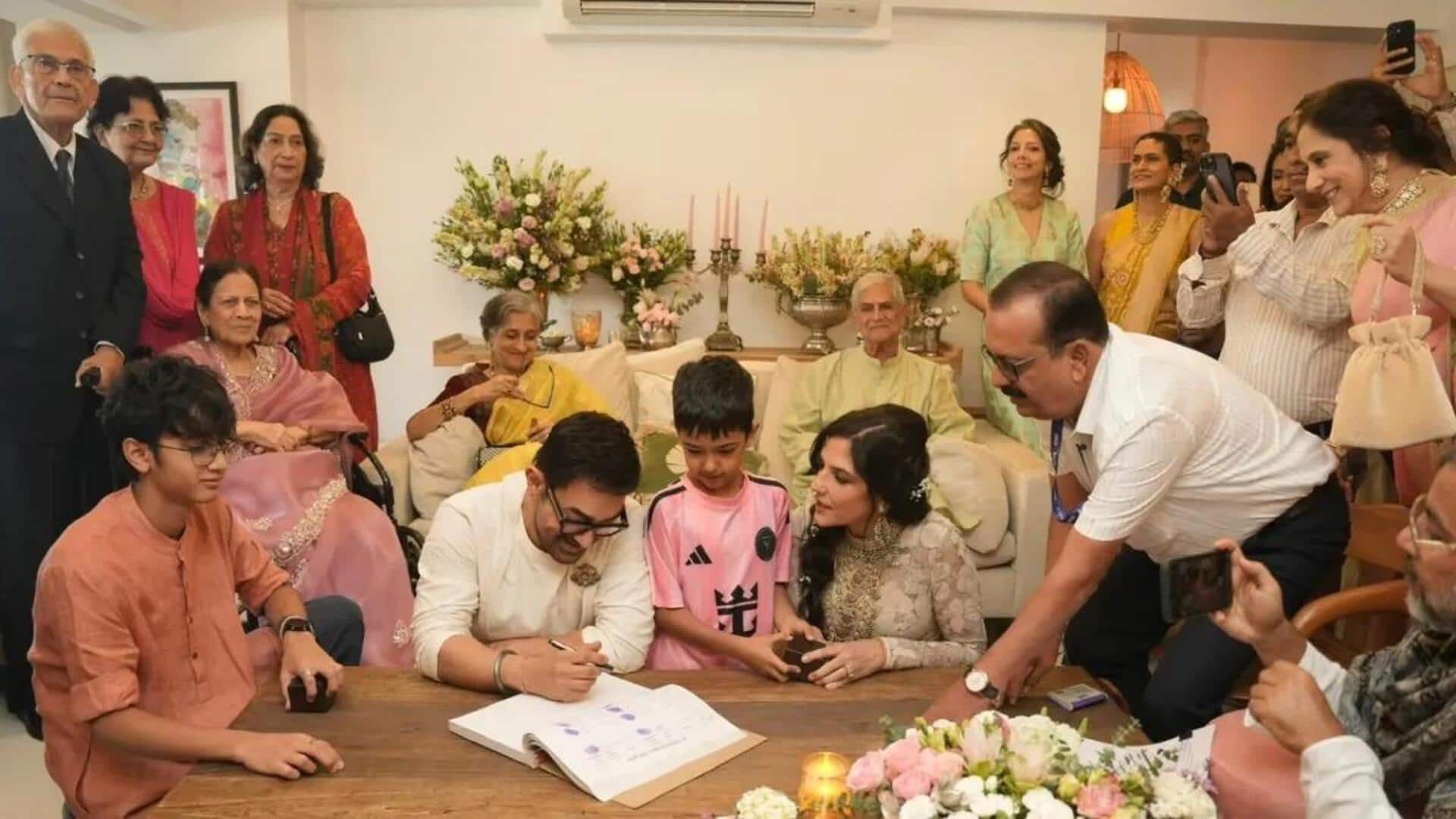 Aamir Khan-Gauri Spratt's wedding: First photo is here
