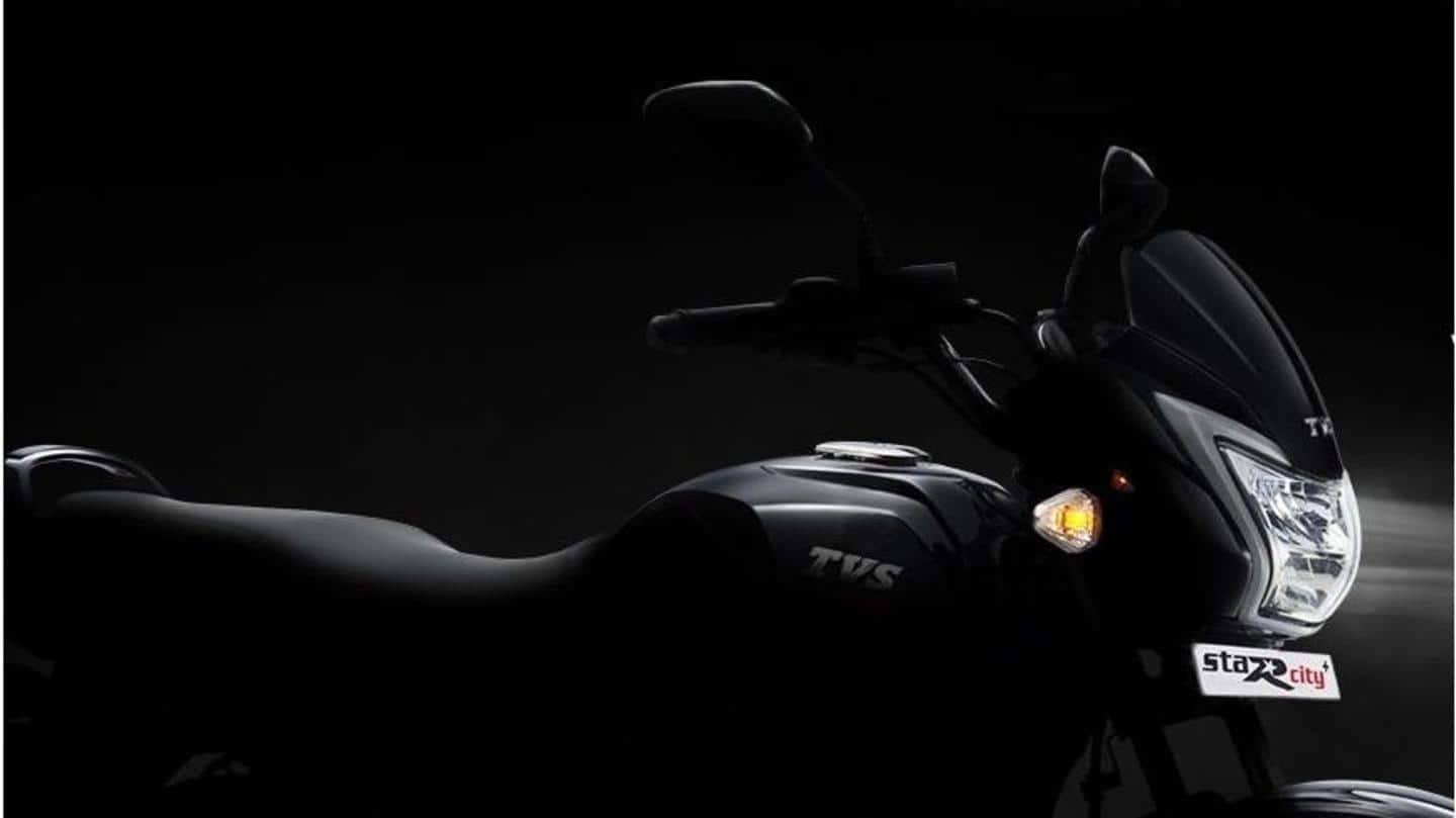 Prior to launch, 2021 TVS Star City Plus bike teased