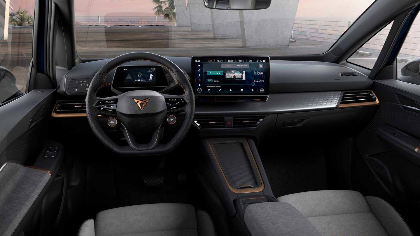 The vehicle has a sunroof and a 12.0-inch touchscreen console The vehicle has a sunroof and a 12.0-inch touchscreen console