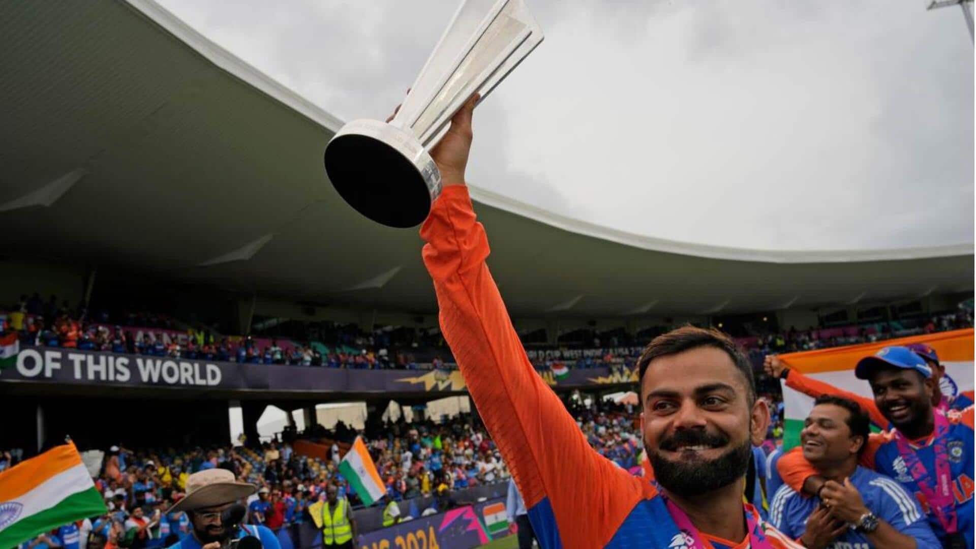 Virat Kohli's World Cup victory post sets new Instagram record