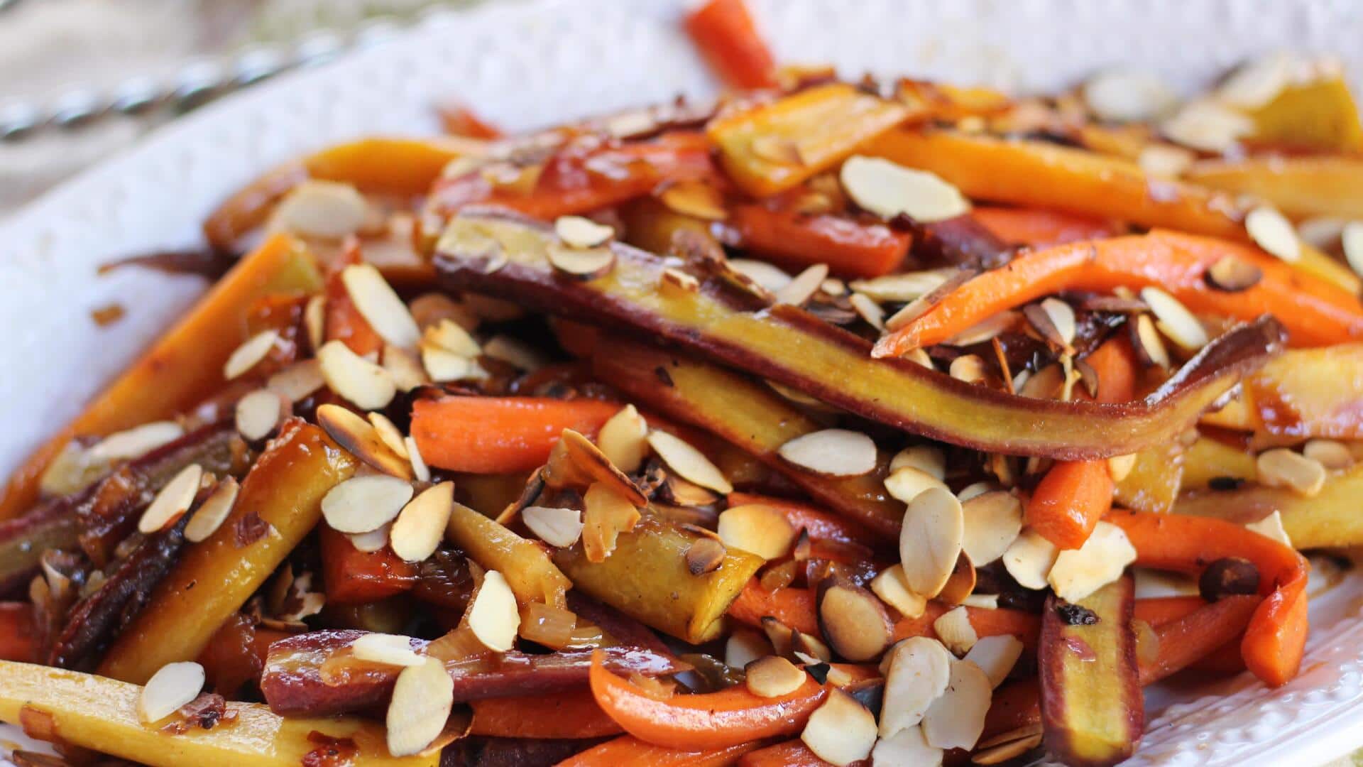 Quick and healthy: Carrot and almond stir-fry