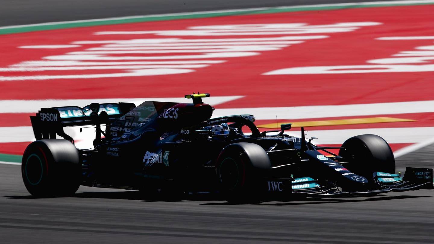 Bottas finishes third, Ferrari and McLaren in top 10 Bottas finishes third, Ferrari and McLaren in top 10