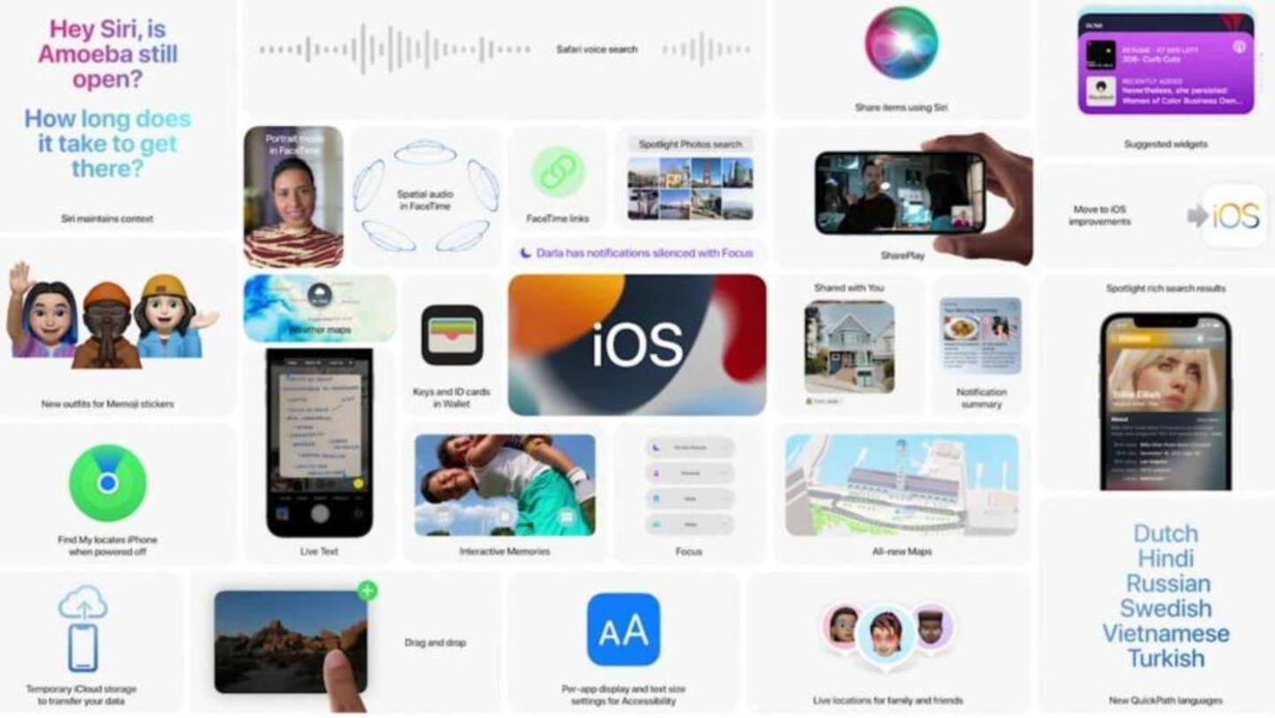 iOS 15 was first announced at WWDC in June iOS 15 was first announced at WWDC in June