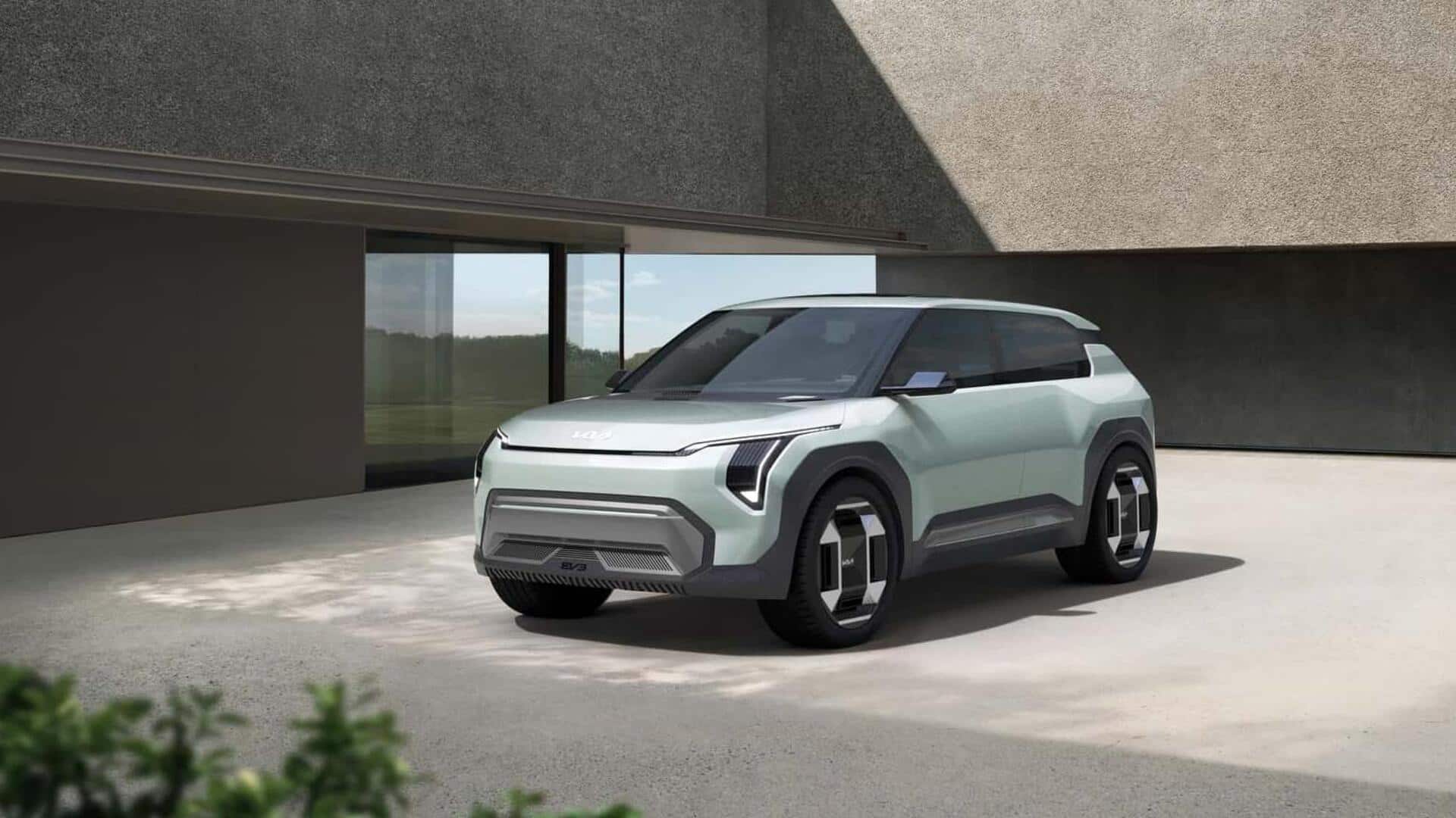 Kia EV3 concept debuts with quirky design, V2L technology