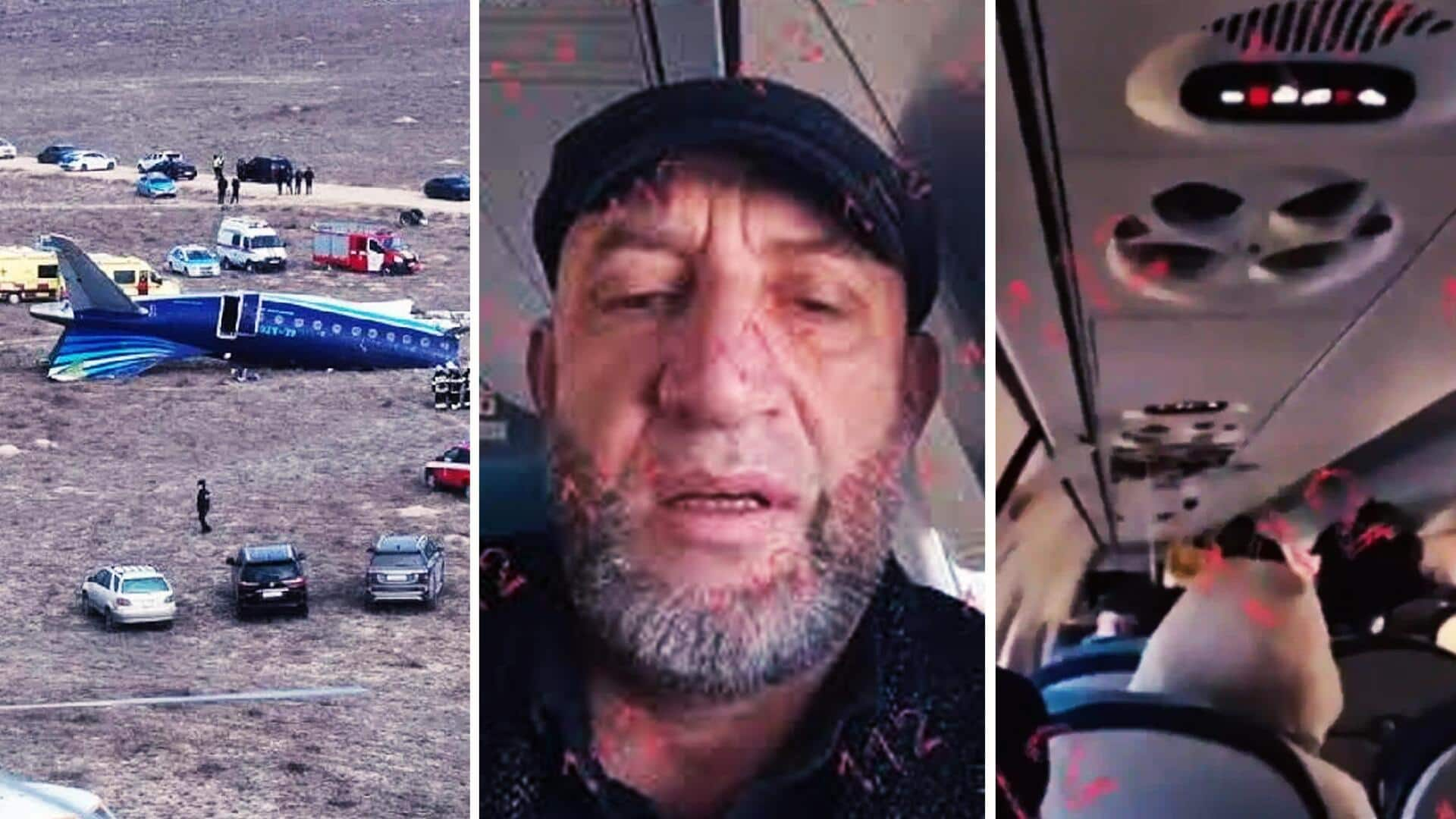 Azerbaijan Airlines crash: Passenger captures horrifying moments inside plane