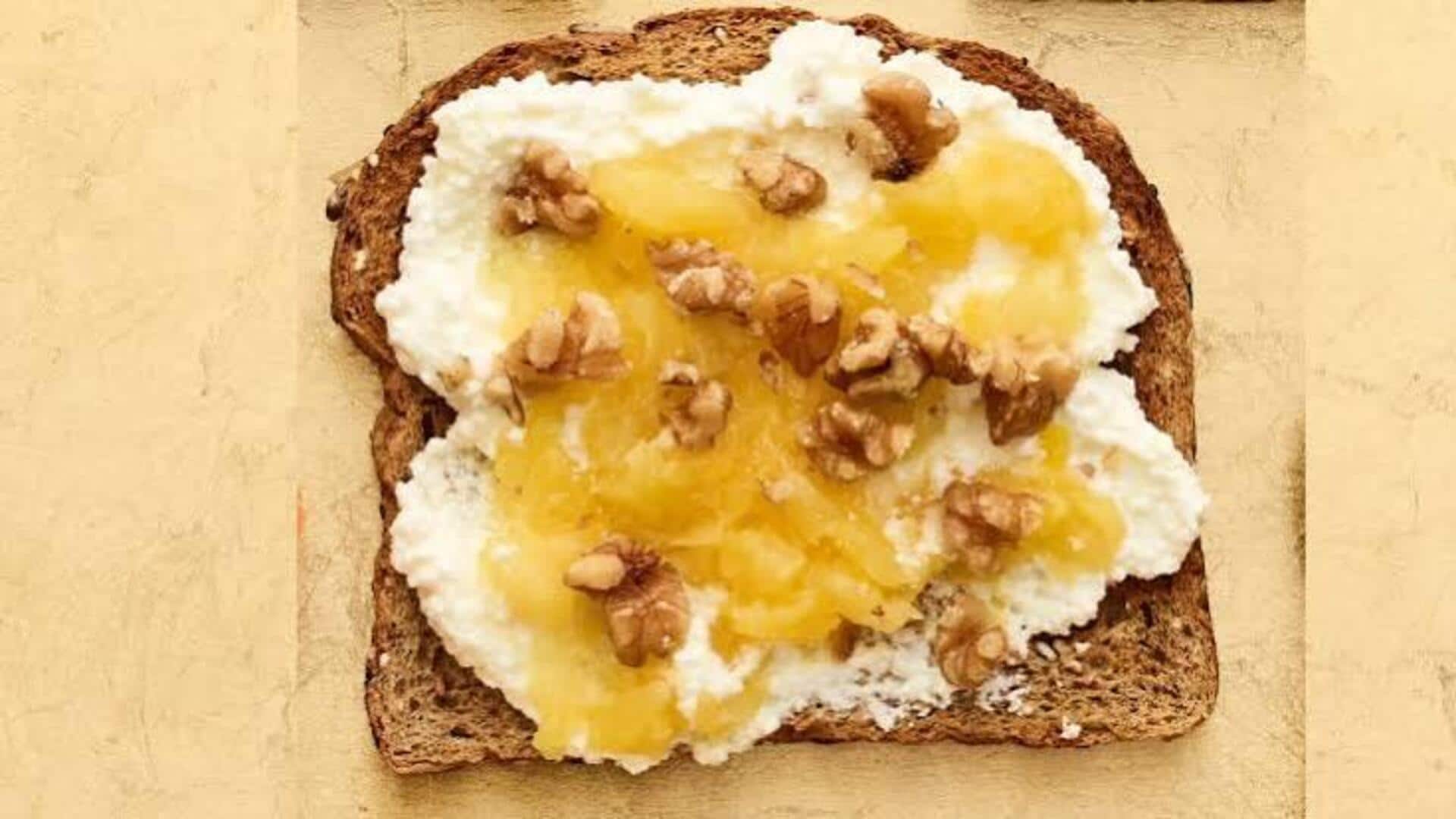 This pineapple walnut toast is awesome!