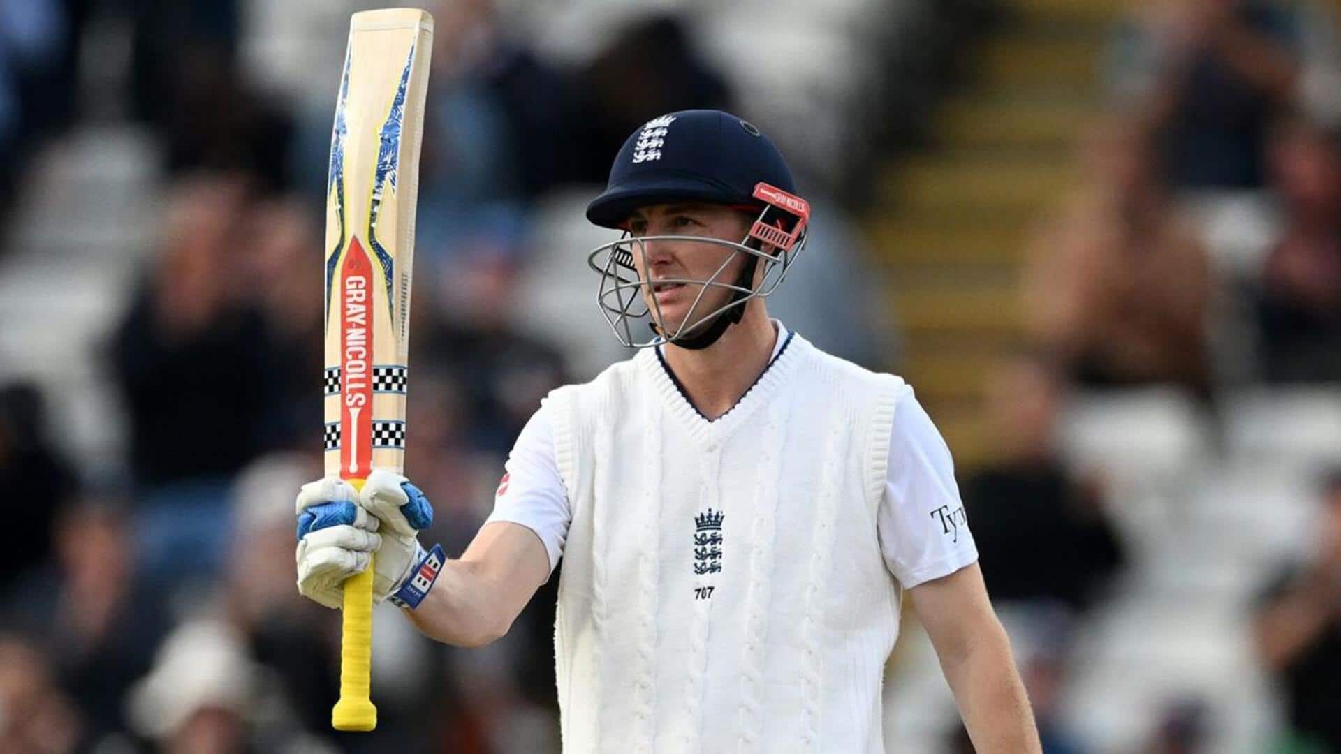 Edgbaston Test: Harry Brook bolsters England with 20th half-century