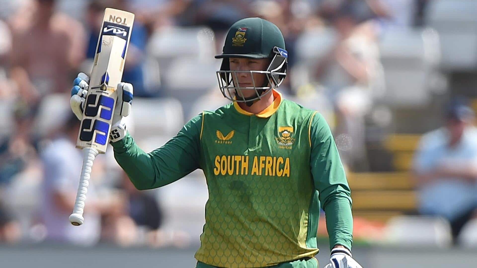 Rassie van der Dussen smashes his 5th ODI century: Stats