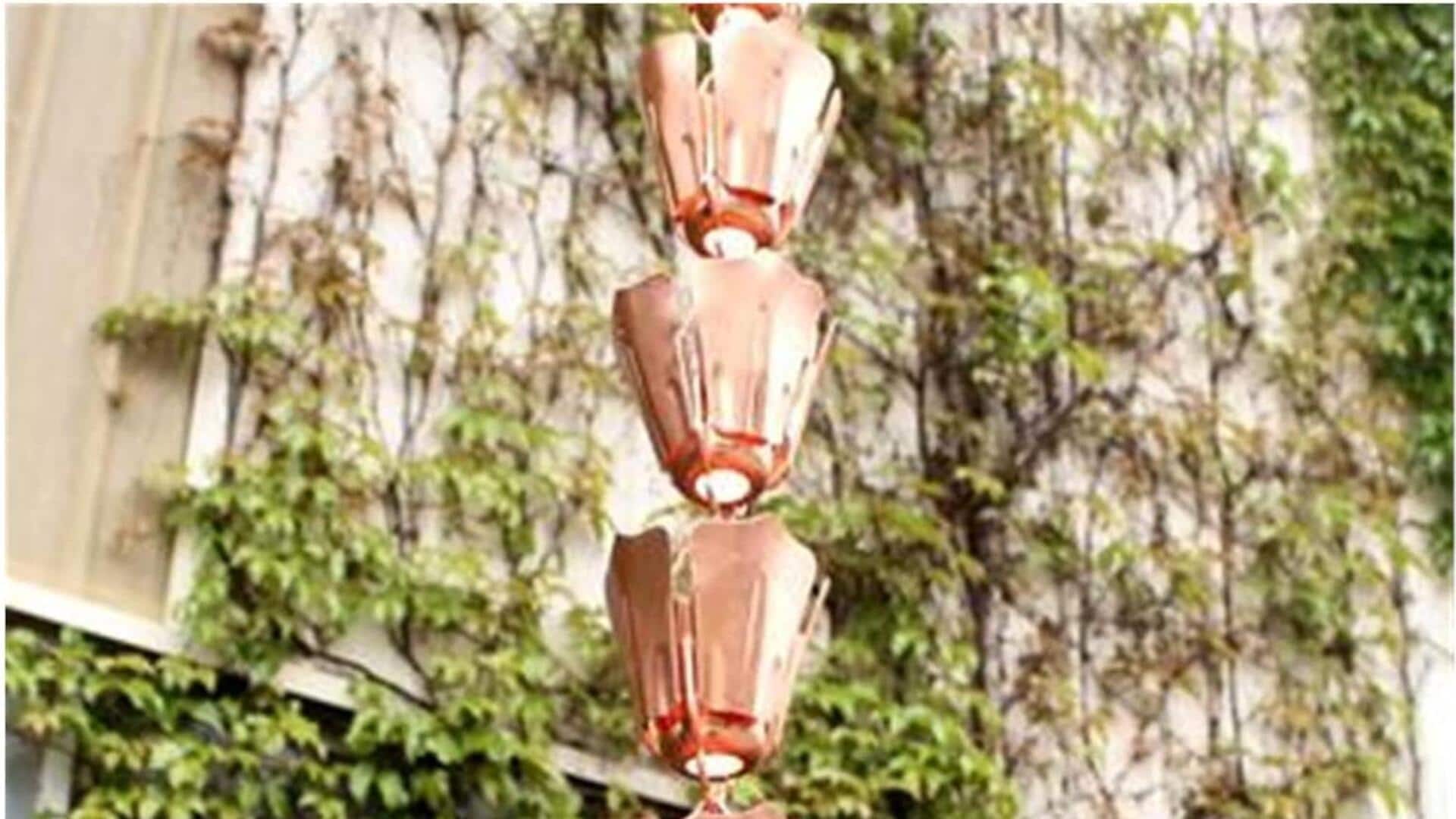 Transform your gutters into art with rain chains