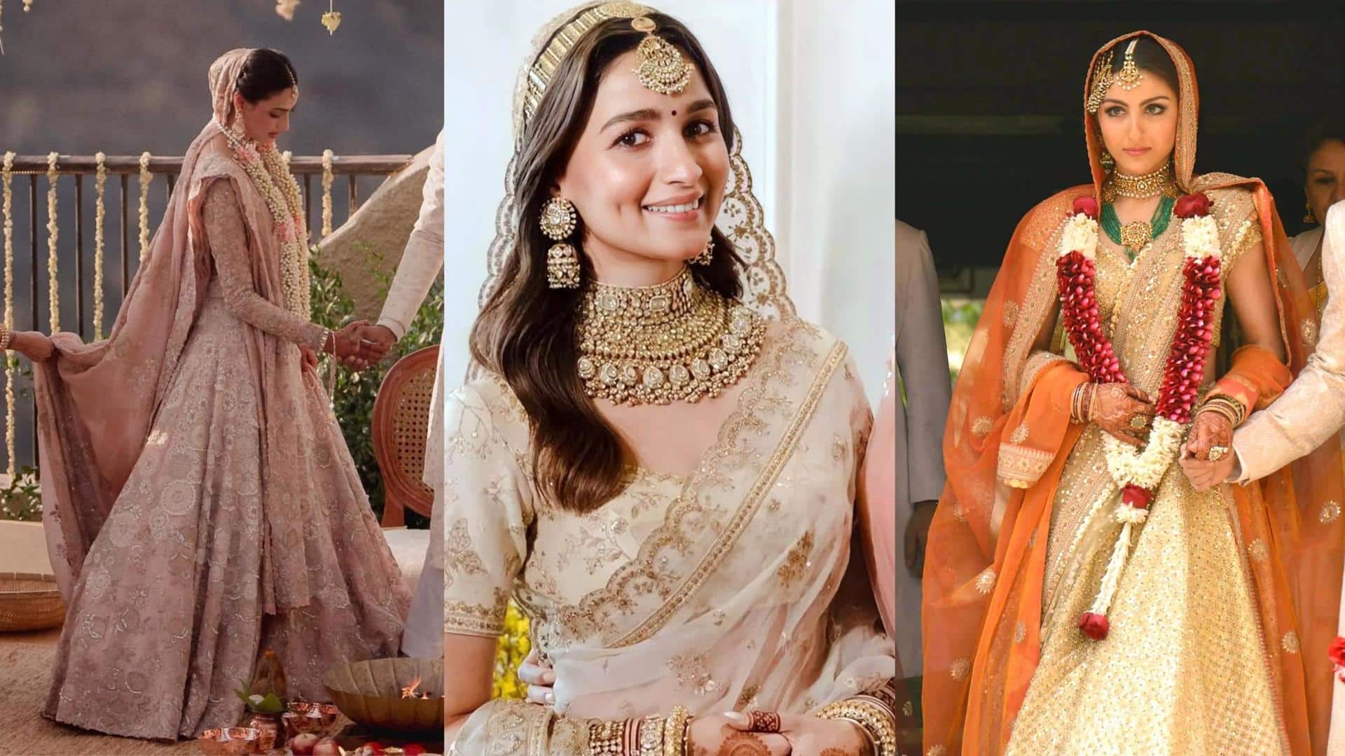 5 Bollywood celebrities who ditched red on their wedding day