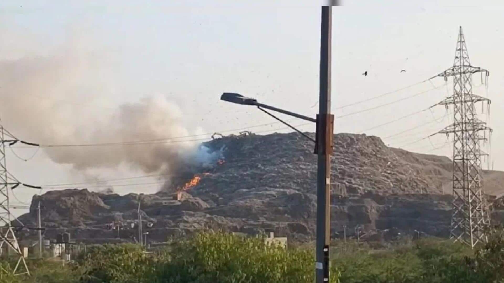 Ghazipur landfill fire ignites political tensions in Delhi